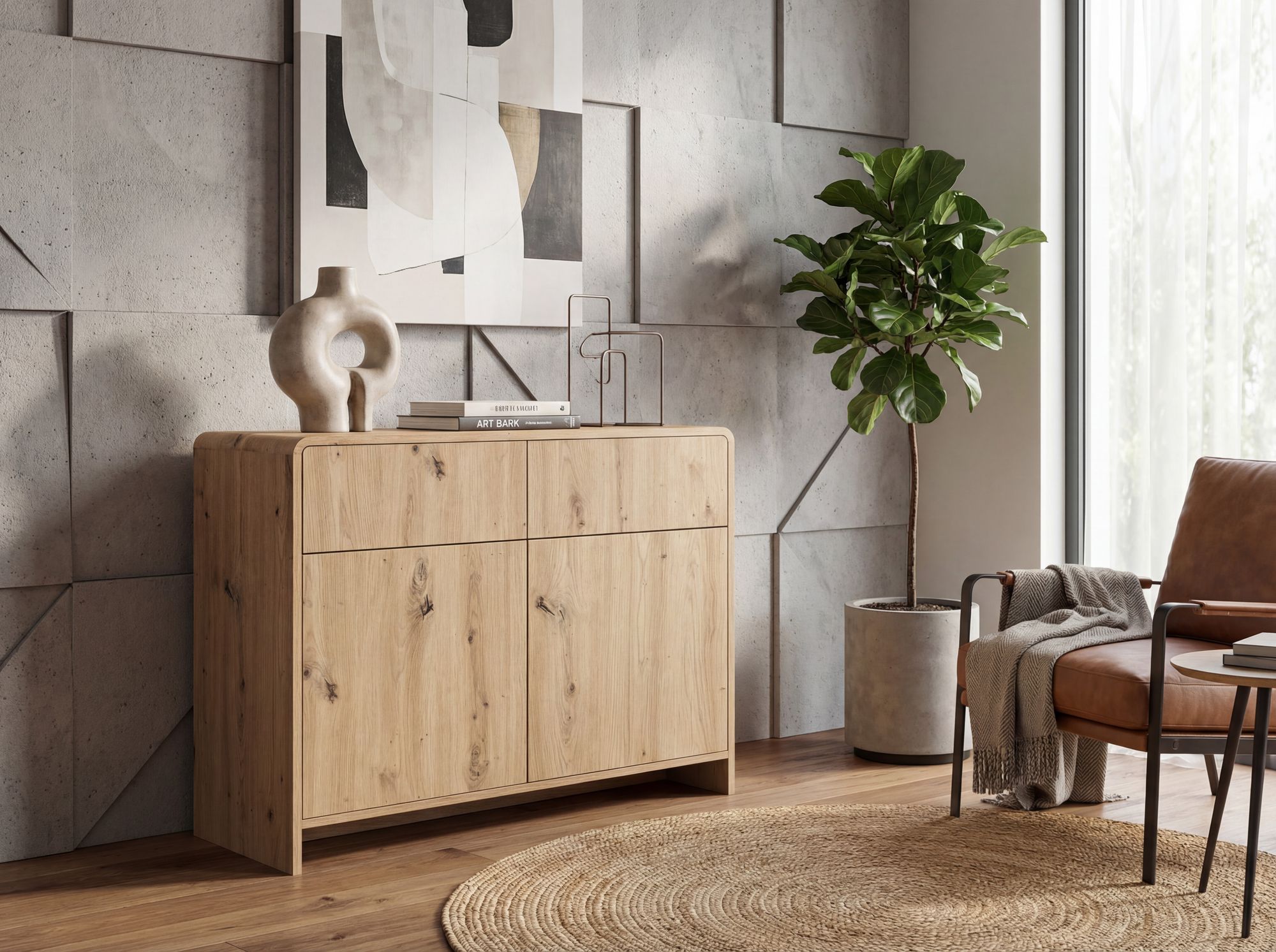 Sideboard Stokkoya Braun 88 × 40 × 76 cm