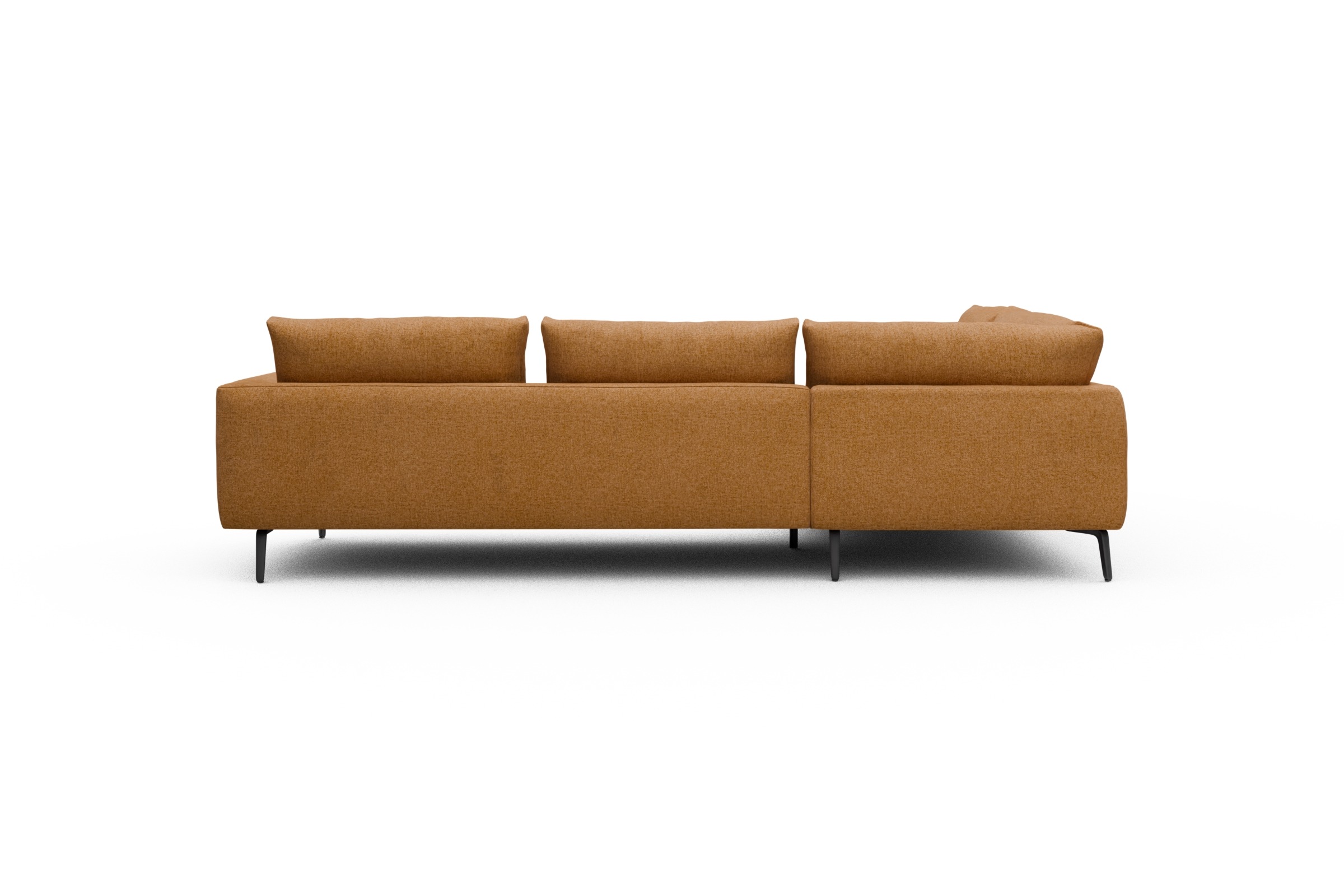 Ecksofa Karl Relax-Ecke links mit 2,5-Sitzer Casone-Warm-Yellow
