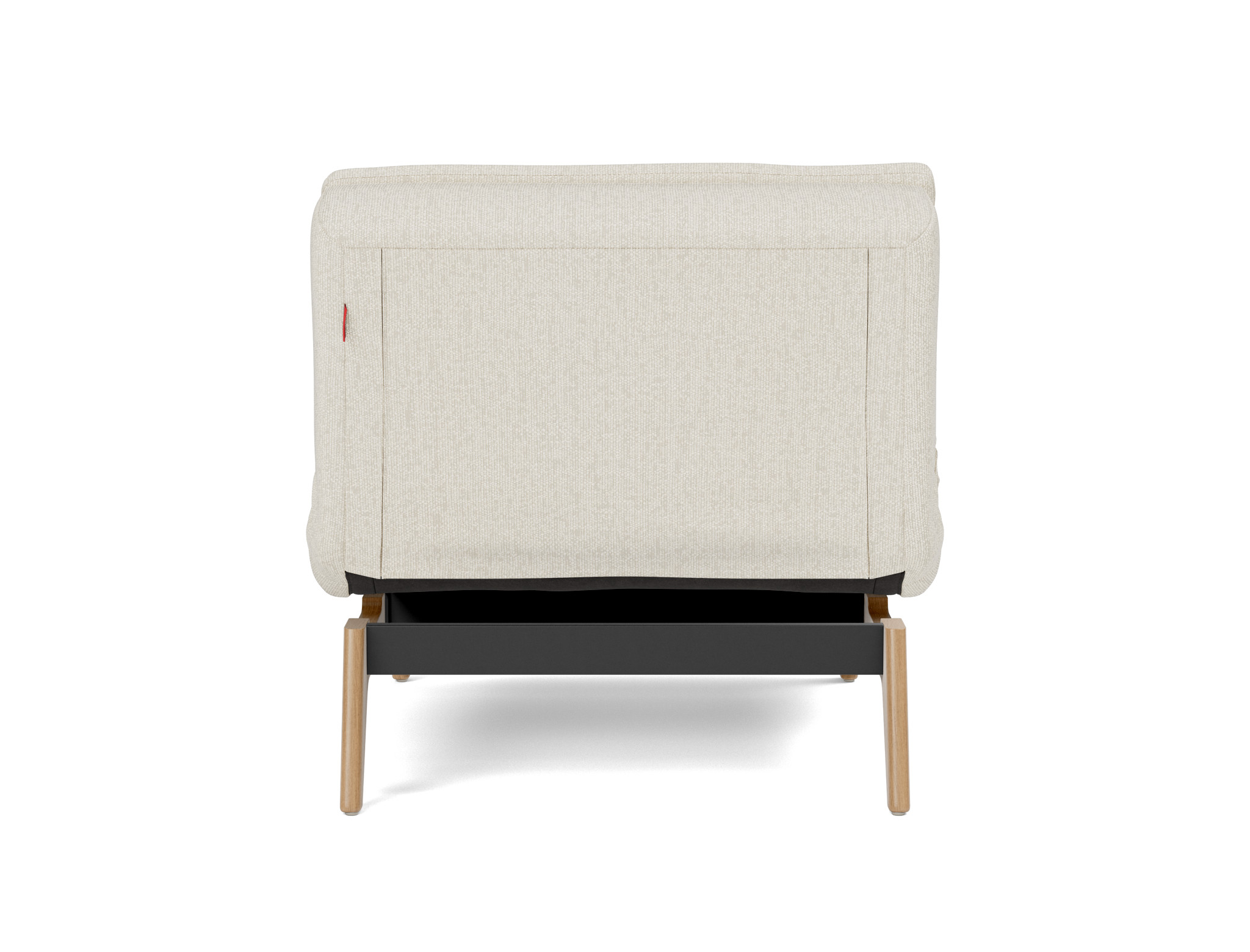 Sessel Dublexo Boucle Skandi 531-Off-White Beine Eiche