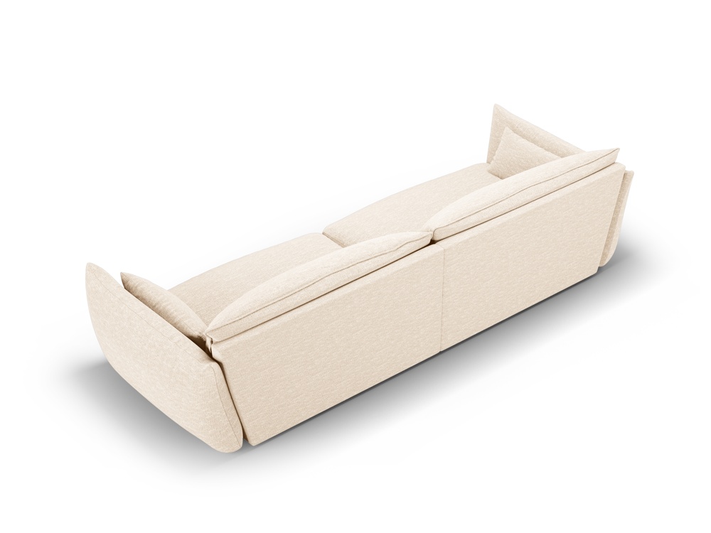 Cosmopolitan Design Sofa Matera 4-Sitzer Chenille Eden Helles Beige