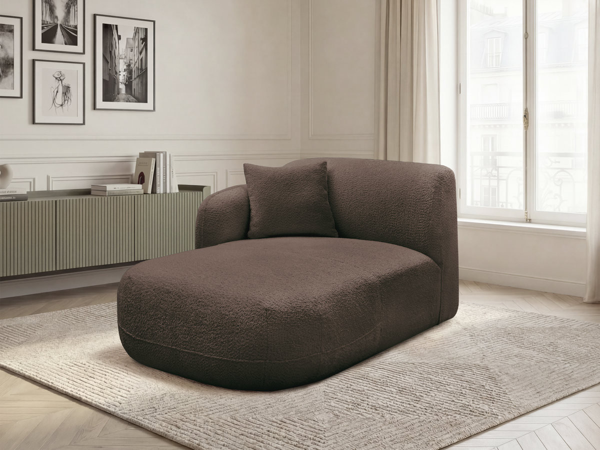 Bobochic Anda Méridienne-Modul Chenille Braun Ecke links