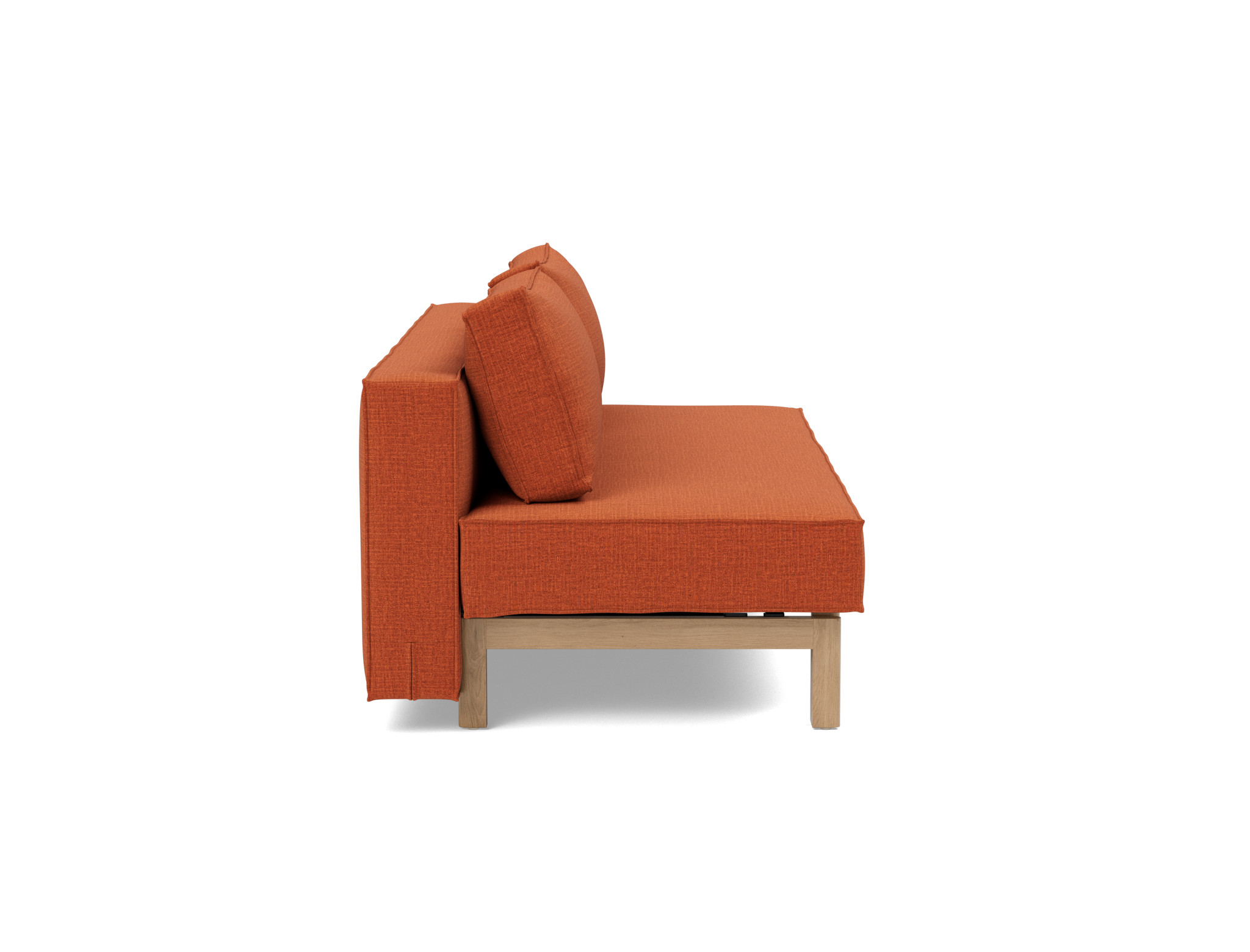 Schlafsofa Sly Chenille Esina 412-Rust-Orange Beine Eiche