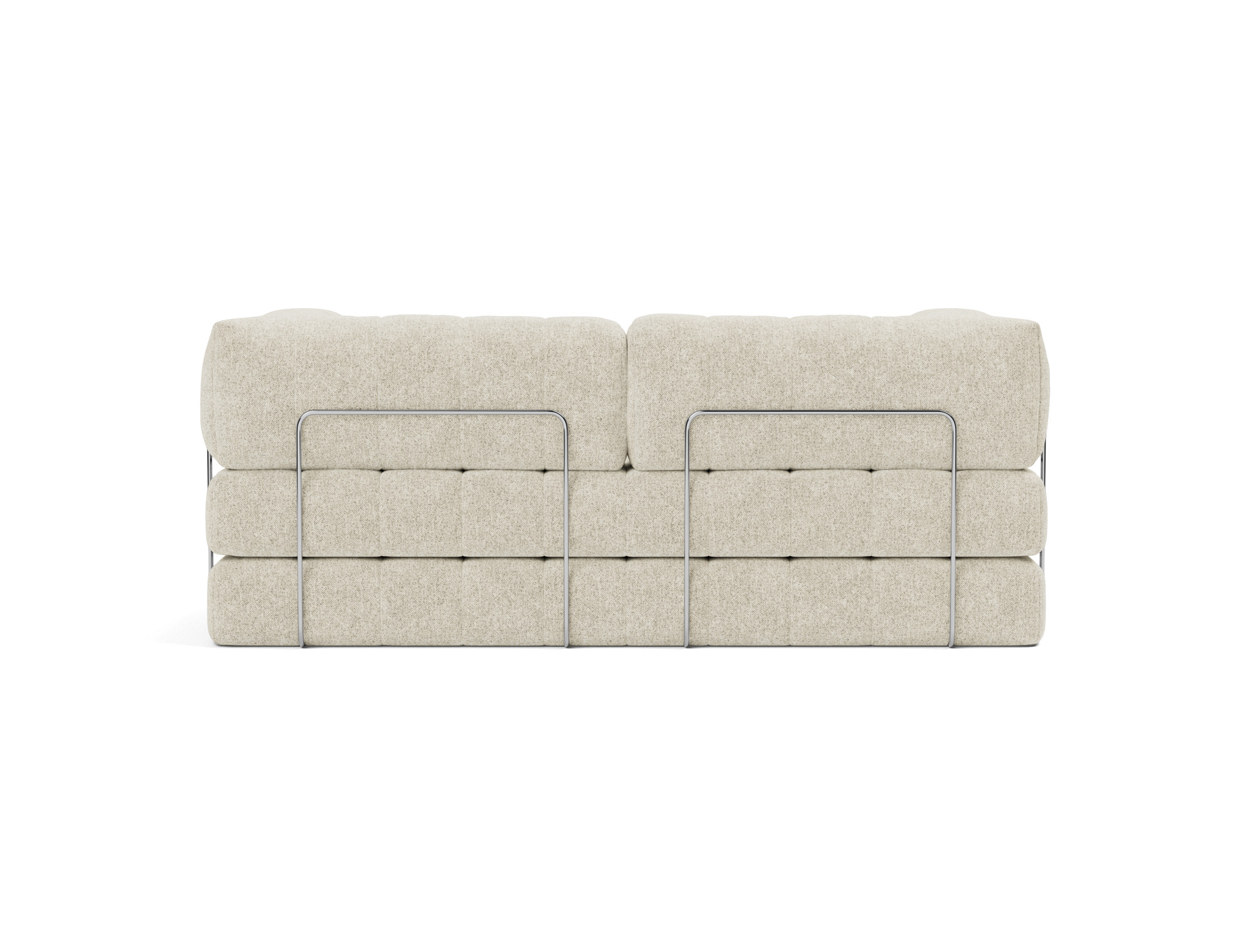 Schlafsofa CozyPad mit Armlehnen Strukturierter Stoff Taura 357-Off-White