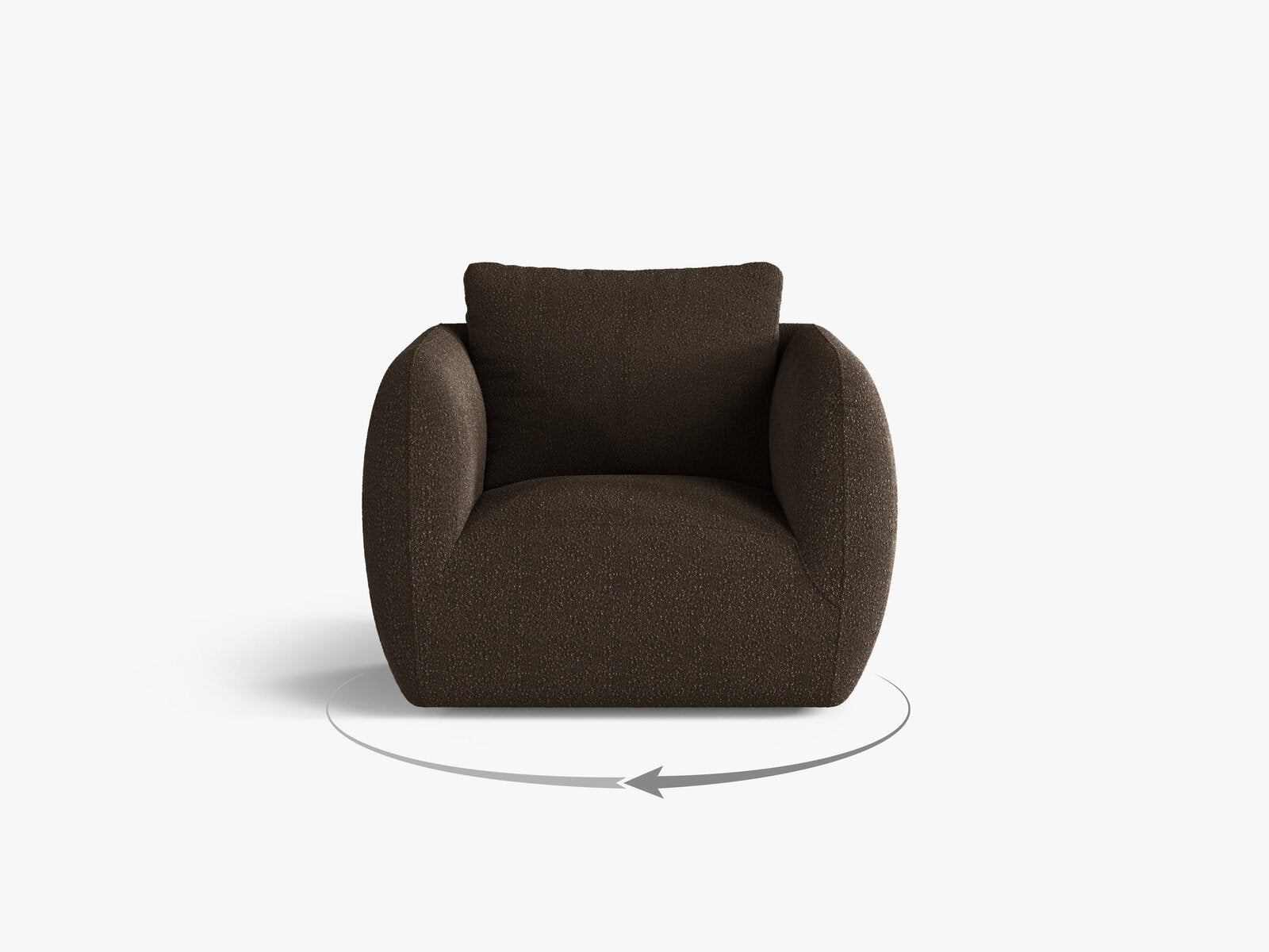 Micadoni Sessel Iga Boucle Baloo Braun