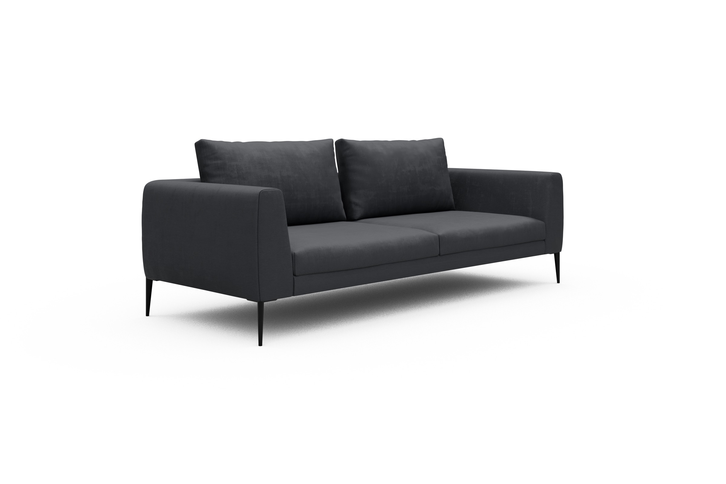 Sofa Paul 3-Sitzer Cordufine-Slate-Grey