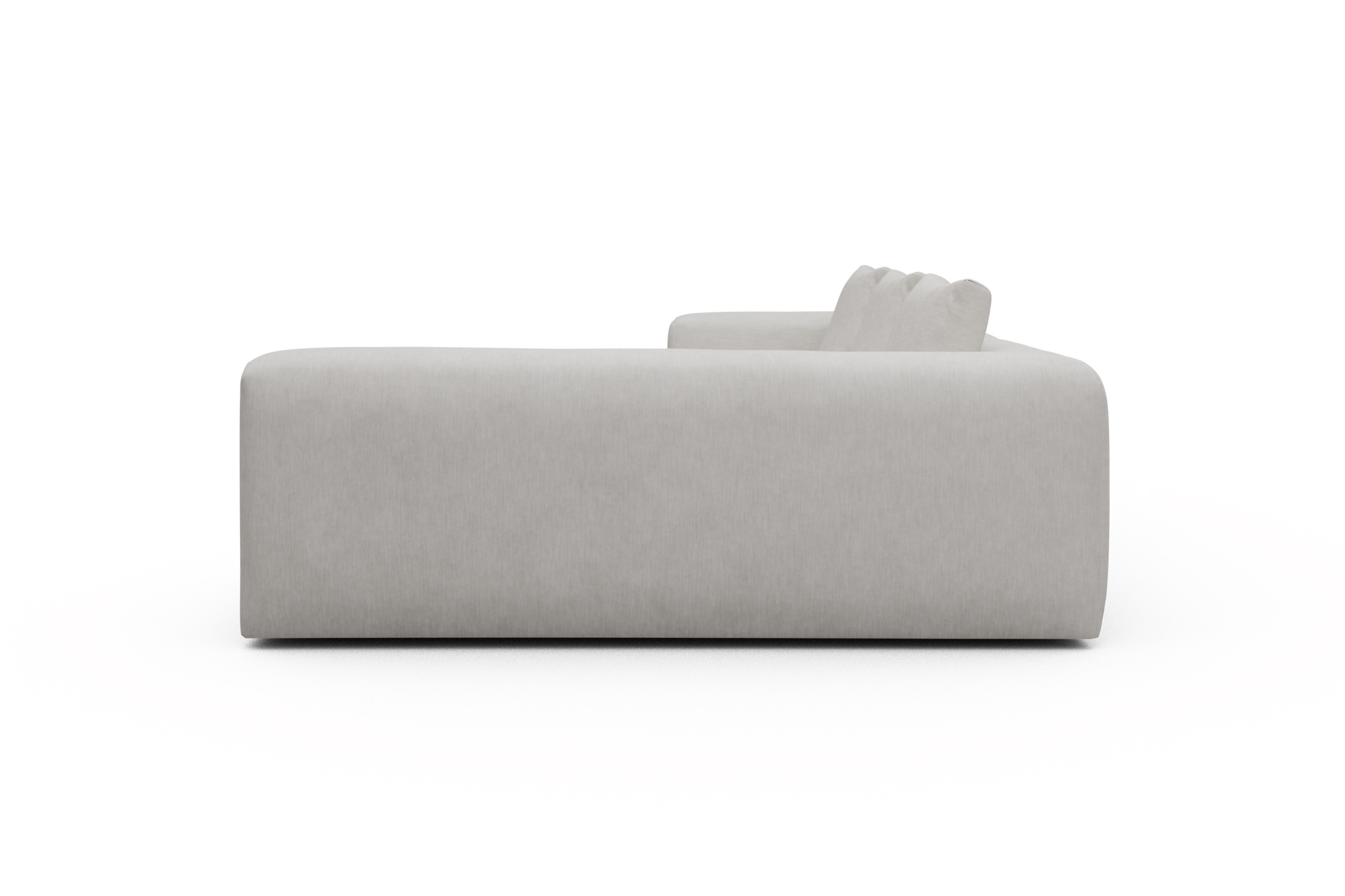 Ecksofa Fred 2x 2,5-Sitzer rechts offen Vivus-Dusty-Off-White
