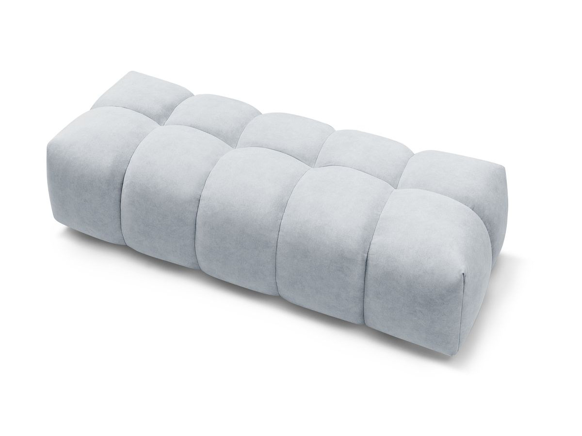 Bobochic Mont-blanc Pouf Samt Hellgrau