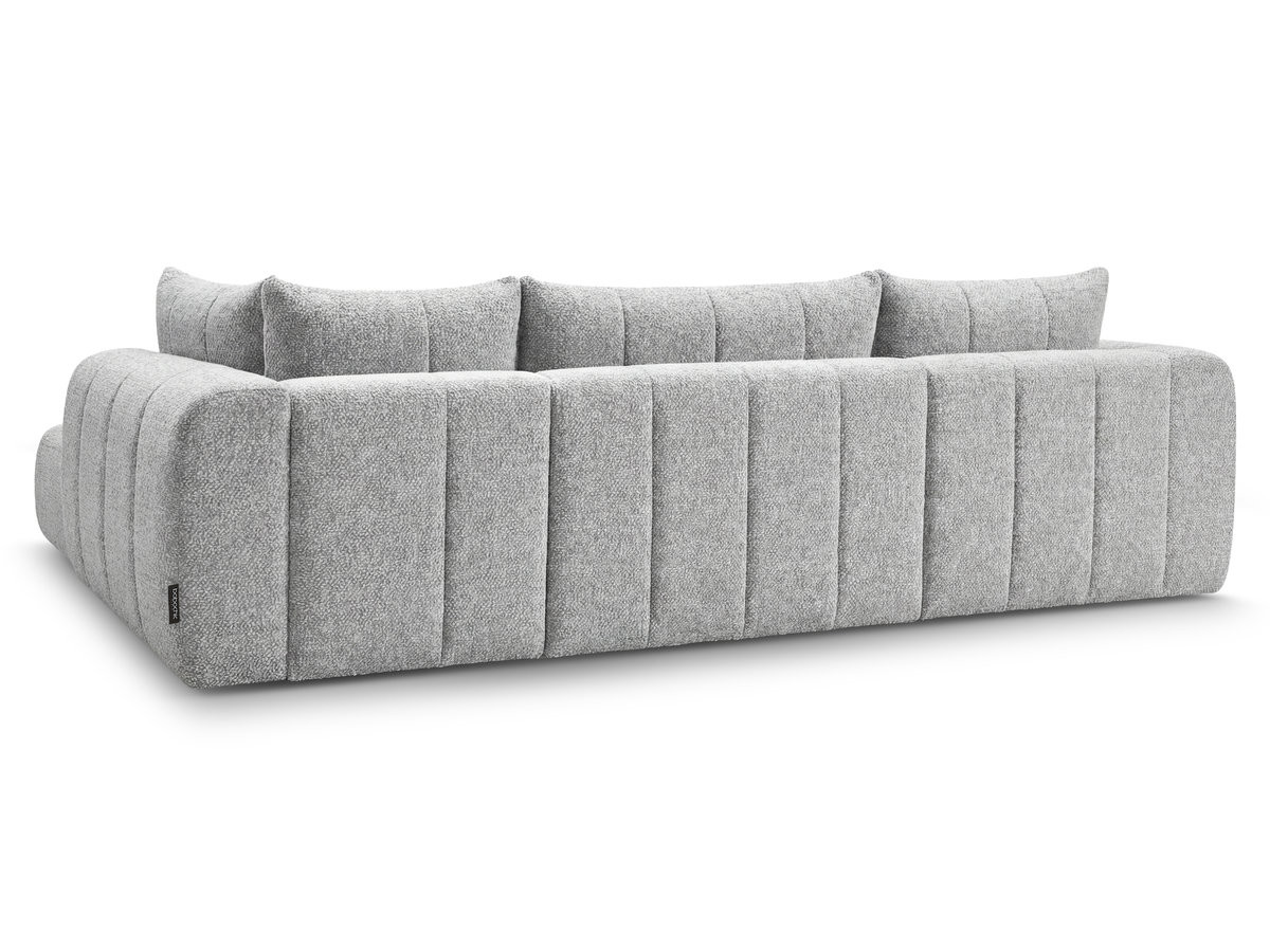 Bobochic Nesty Wohnlandschaft Melange-Stoff Hellgrau Ecke links