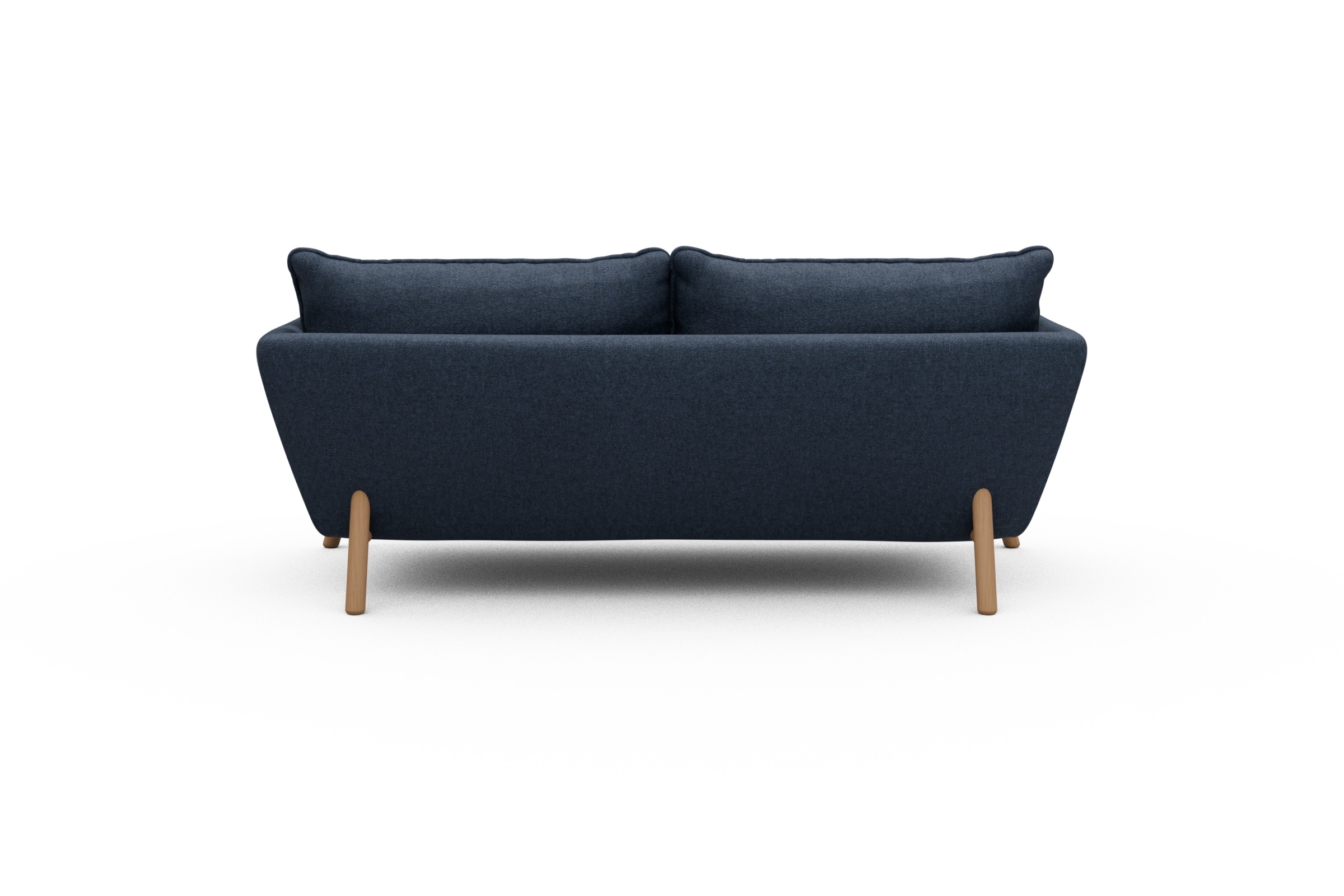 Sofa Emil PREMIUM 2-Sitzer Beinfarbe Eiche Natur Sama-Deep-Blue