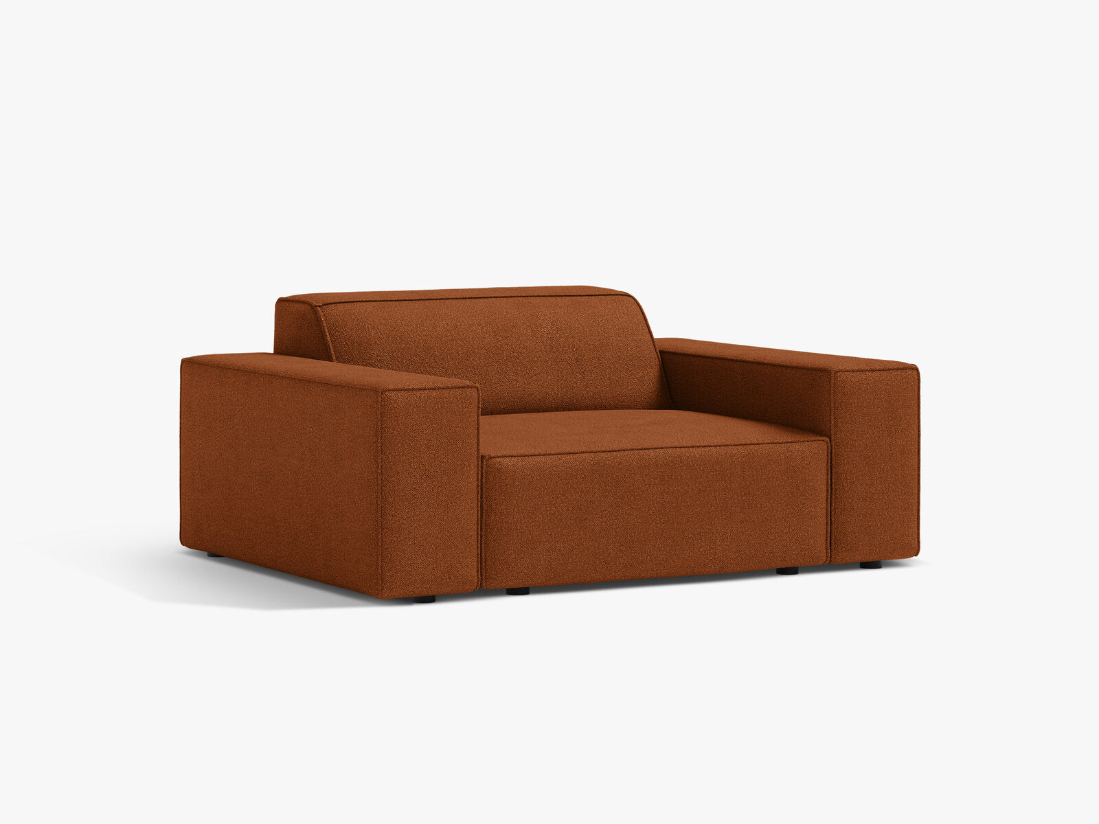 Micadoni Sessel Jodie 1-Sitzer Boucle Baloo Terrakotta