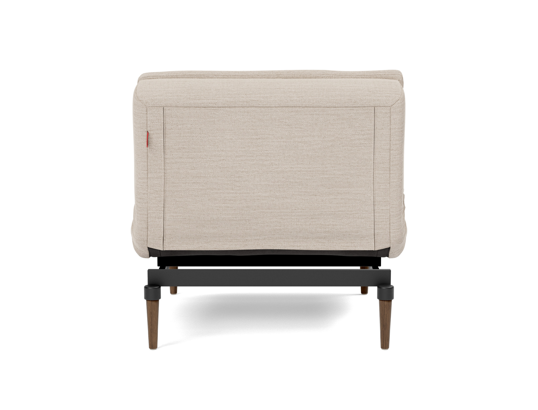 Sessel Dublexo Webstoff Blida 612-Sand-Grey Beine Styletto Eiche dunkel