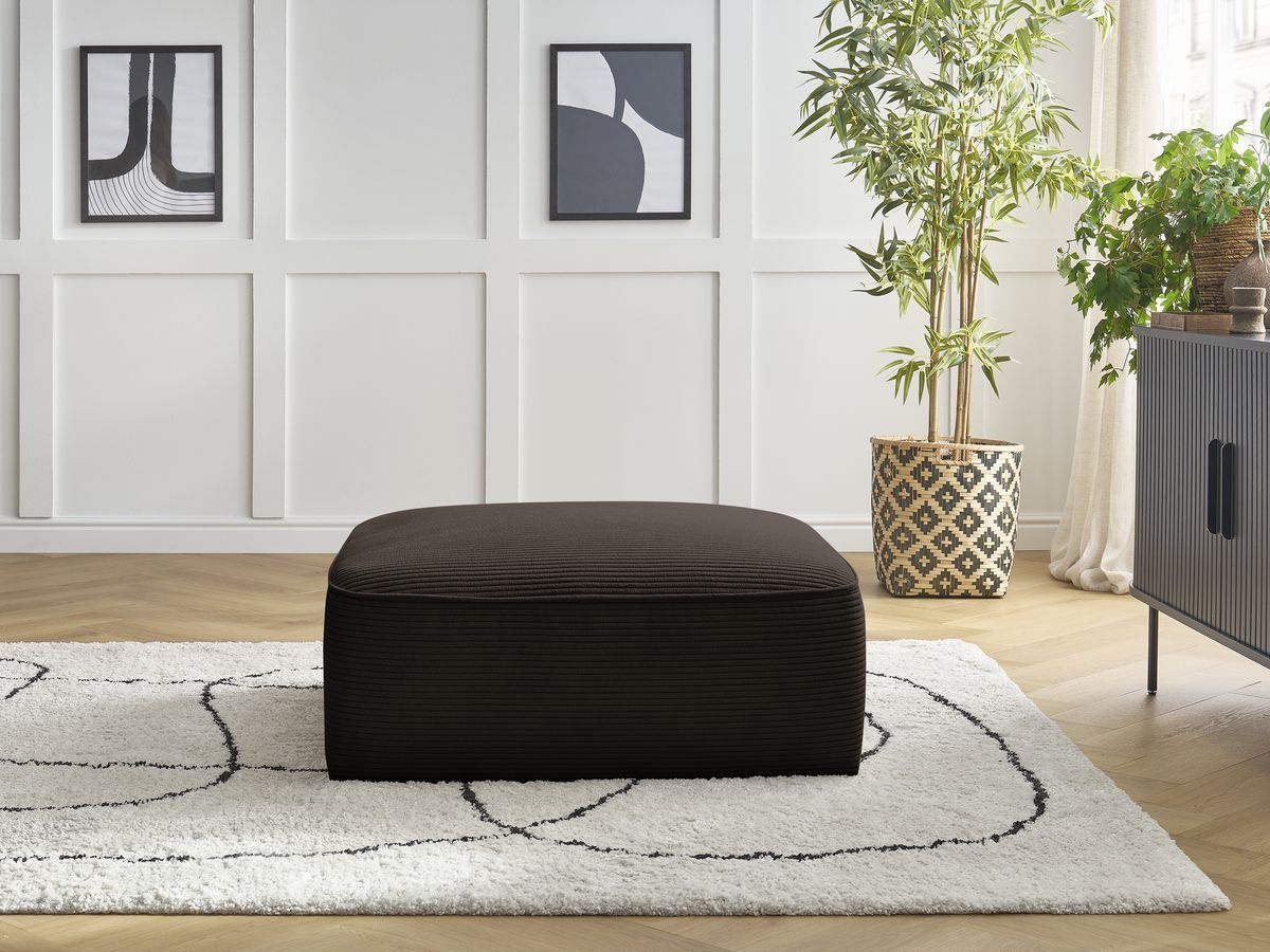 Bobochic Leopold Pouf Cordsamt Braun