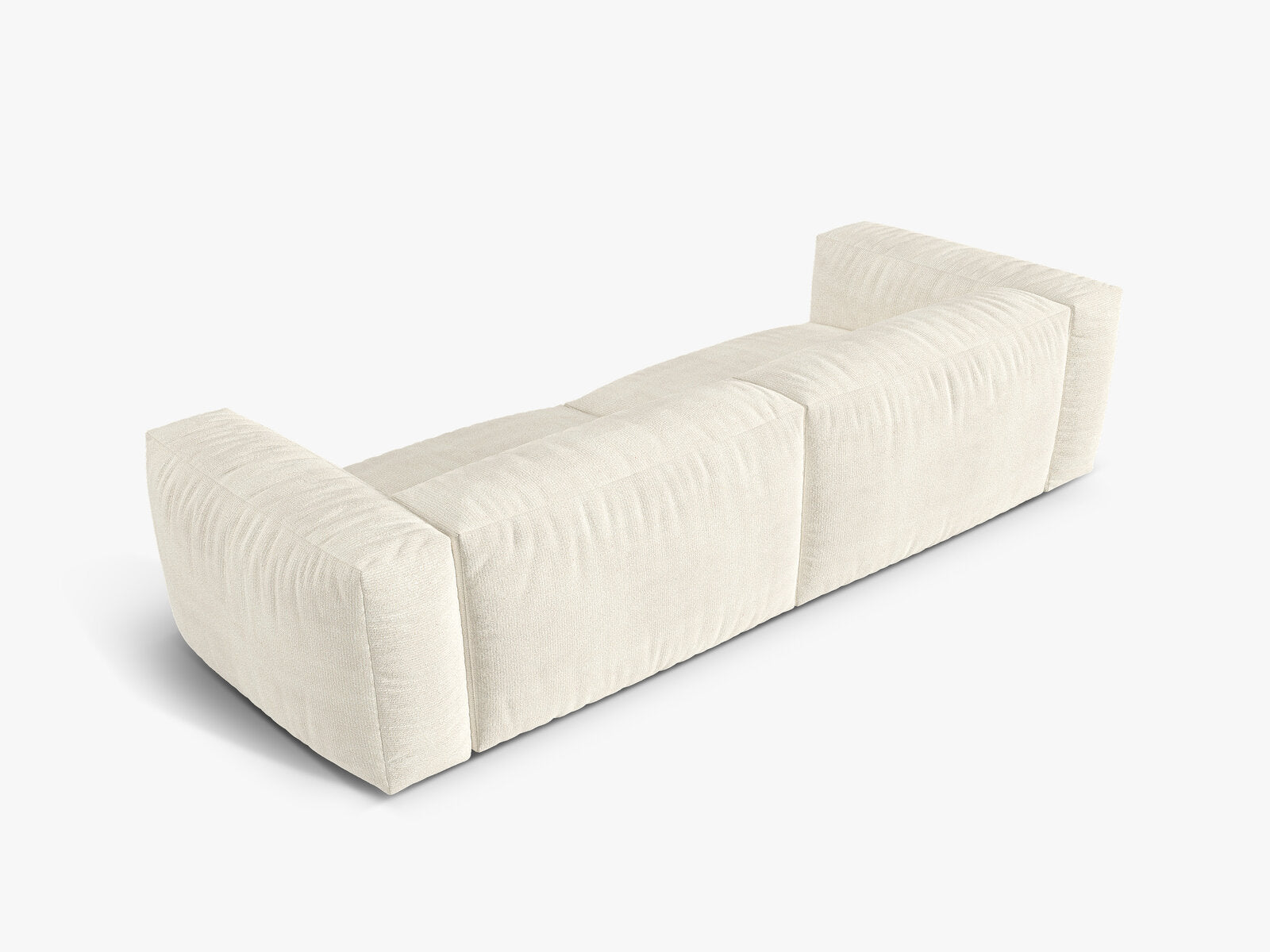 Micadoni Sofa Martina 4-Sitzer Boucle Monet Elfenbein