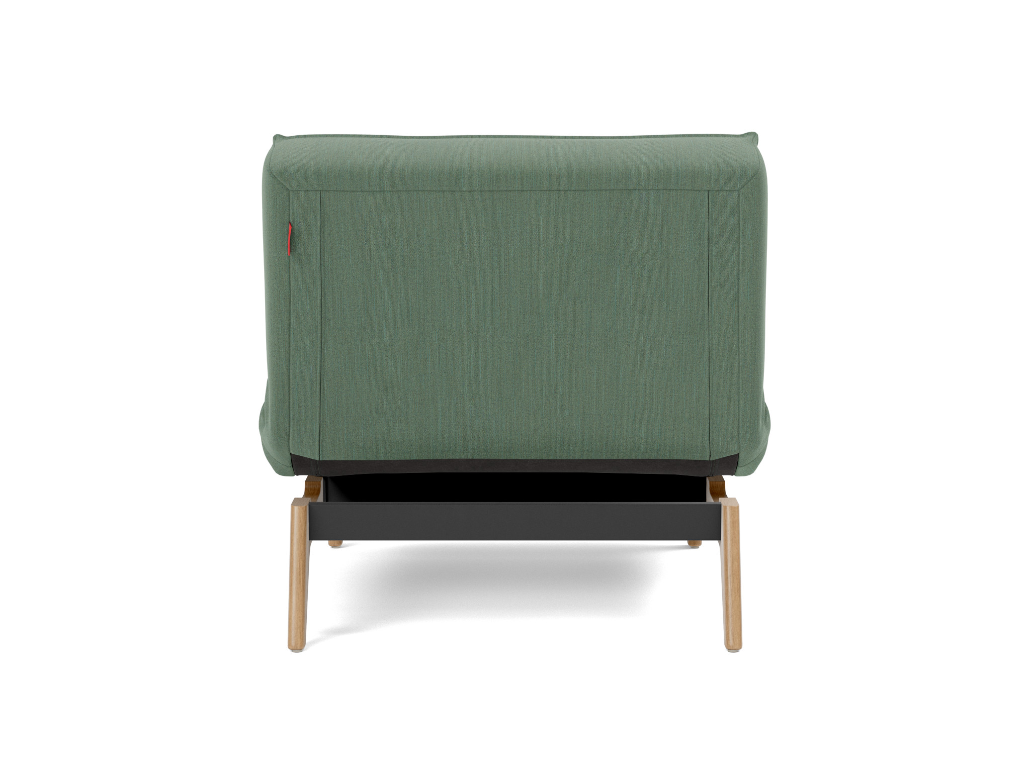 Sessel Splitback Flachgewebe Elegance 518-Green Beine Eiche