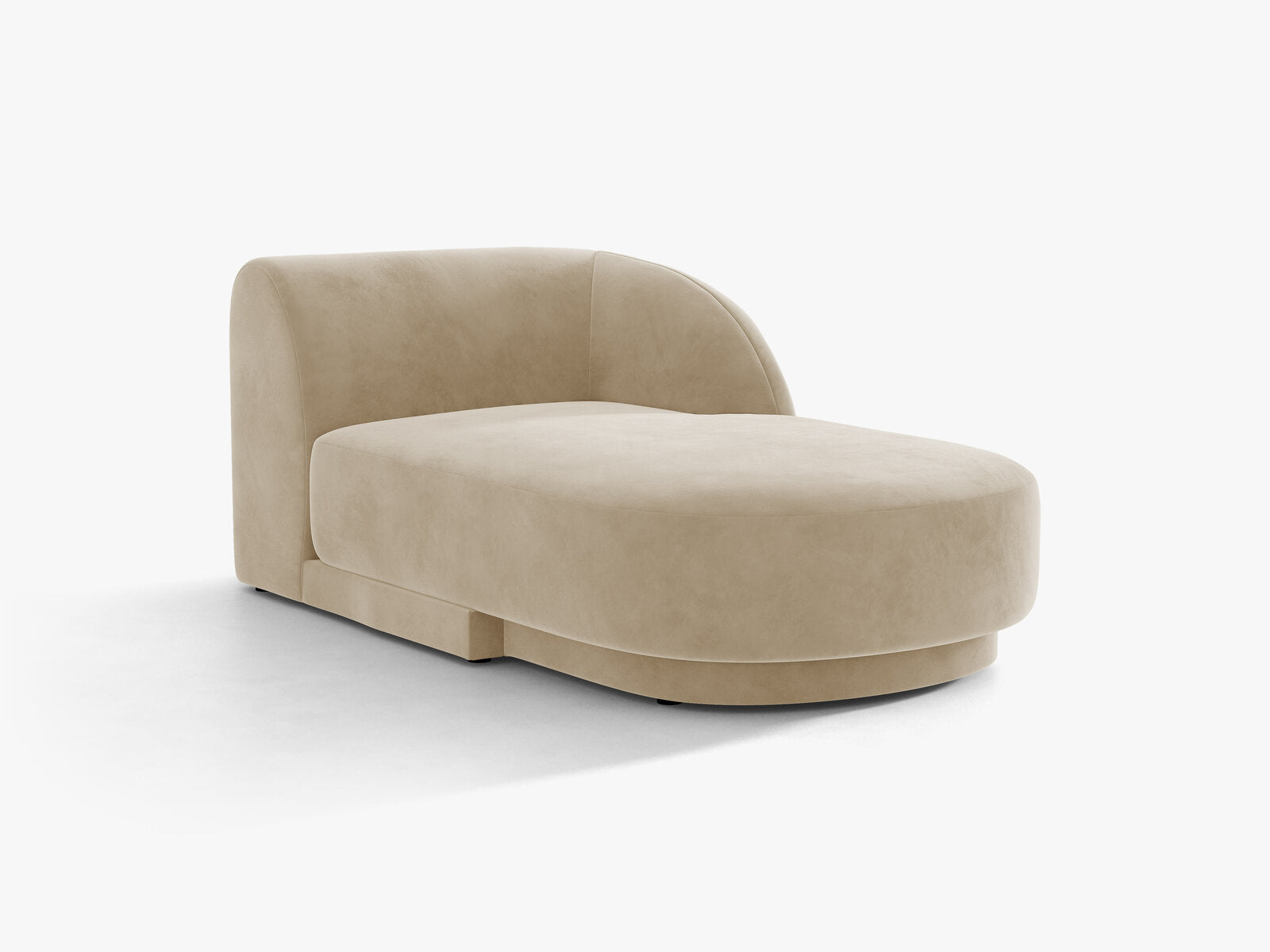 Micadoni Modul Miley 2-Sitzer Samt Venus Beige Rechts