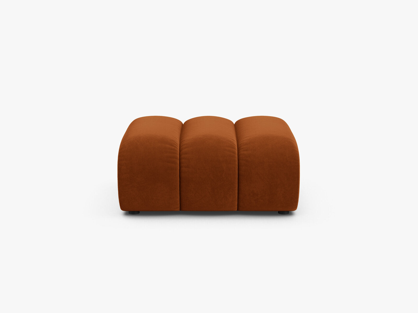Micadoni Hocker Lupine Samt Salvador Terrakotta