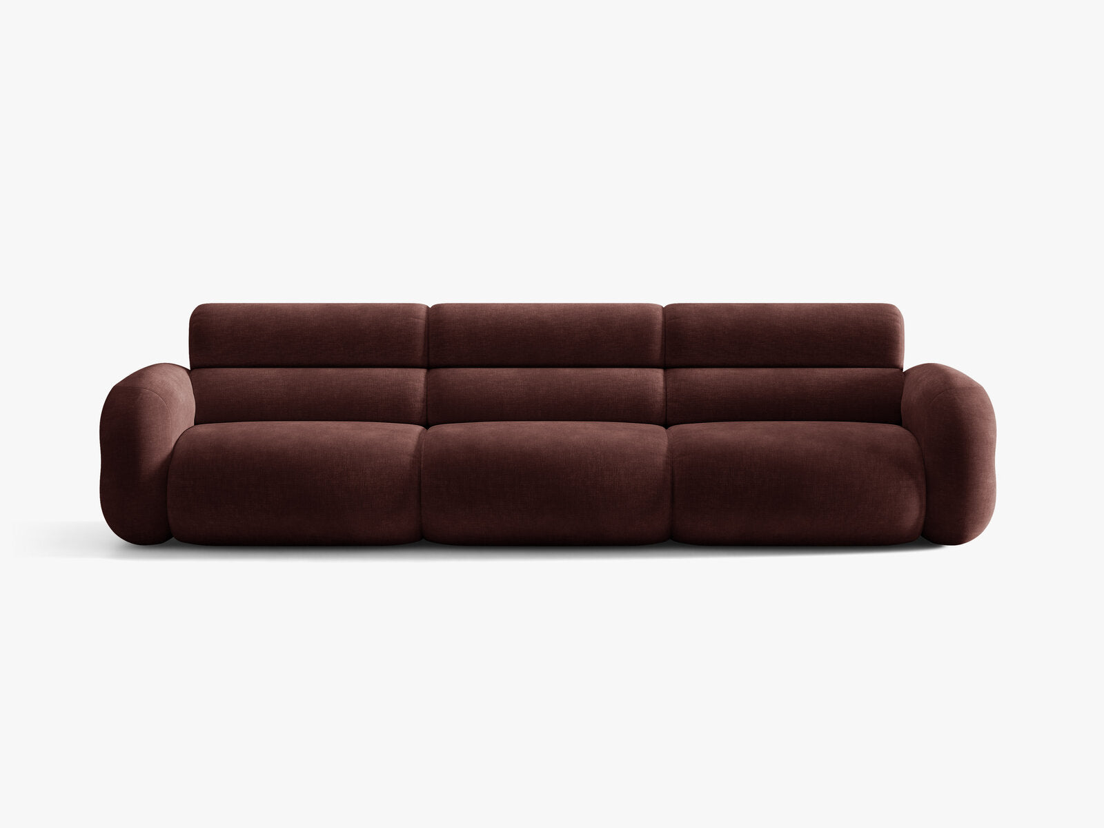 Micadoni Neo Modulares Sofa 4-Sitzer Chenille Golden Kirschbaum