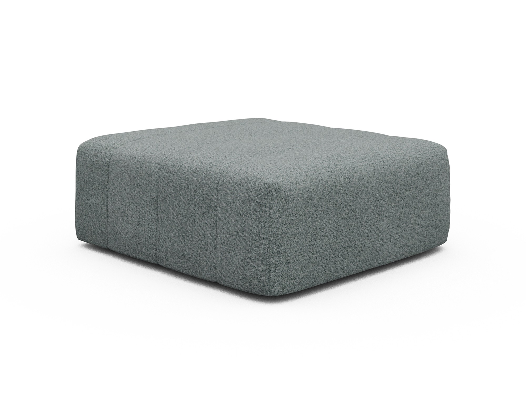 Ottomane Hugo Strukturierter Stoff Casone 499-Light-Mixed-Green