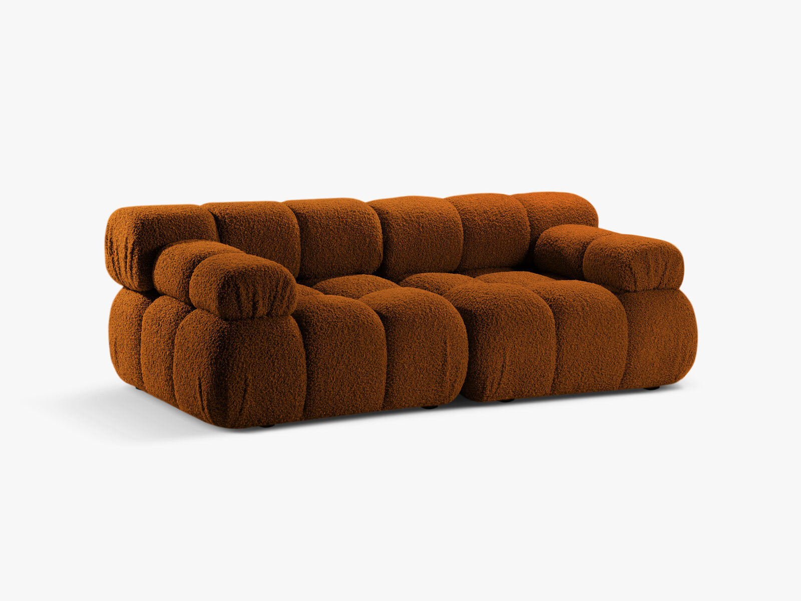 Micadoni Modulares Sofa Bellis 2-Sitzer Boucle Rolf Ziegel