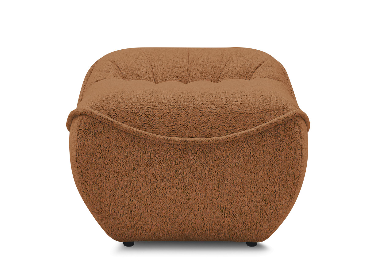 Bobochic Serena Pouf Melange-Stoff Orange