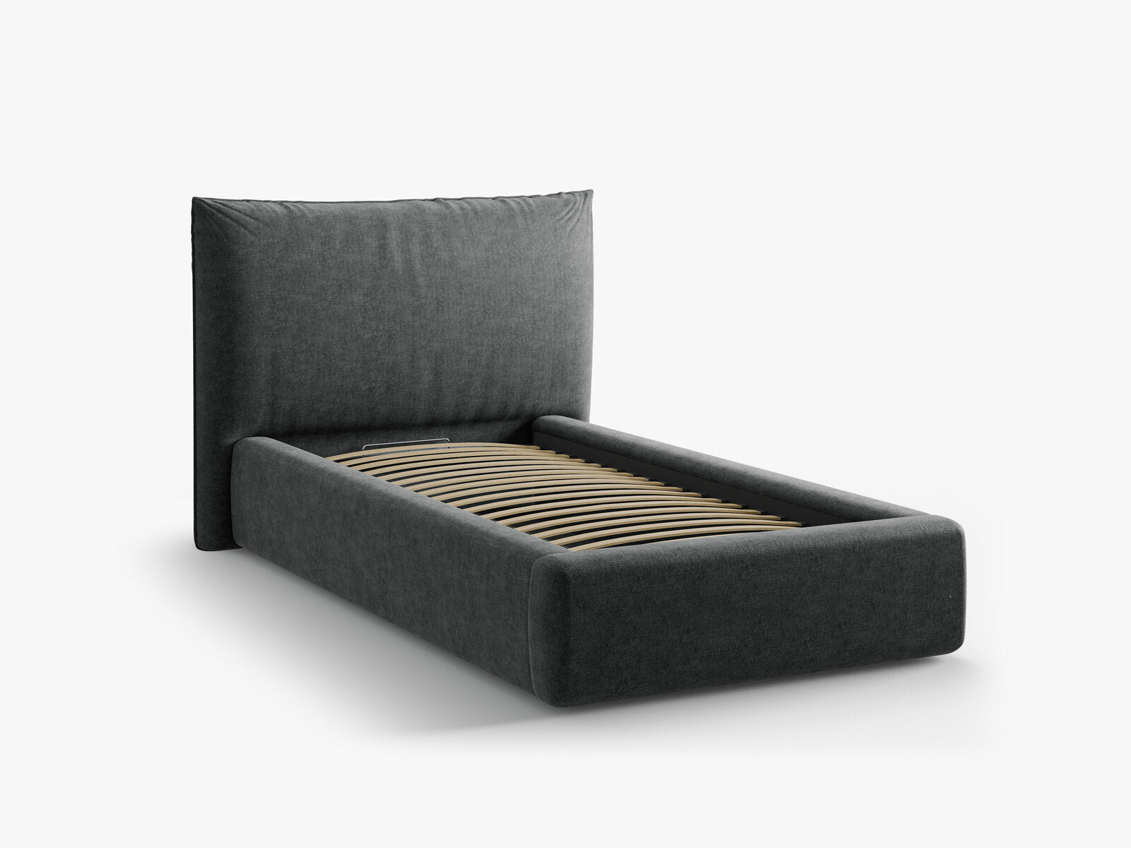 Micadoni Bett Kaelle Chenille Perfect Harmony Dunkelgrau 90x200