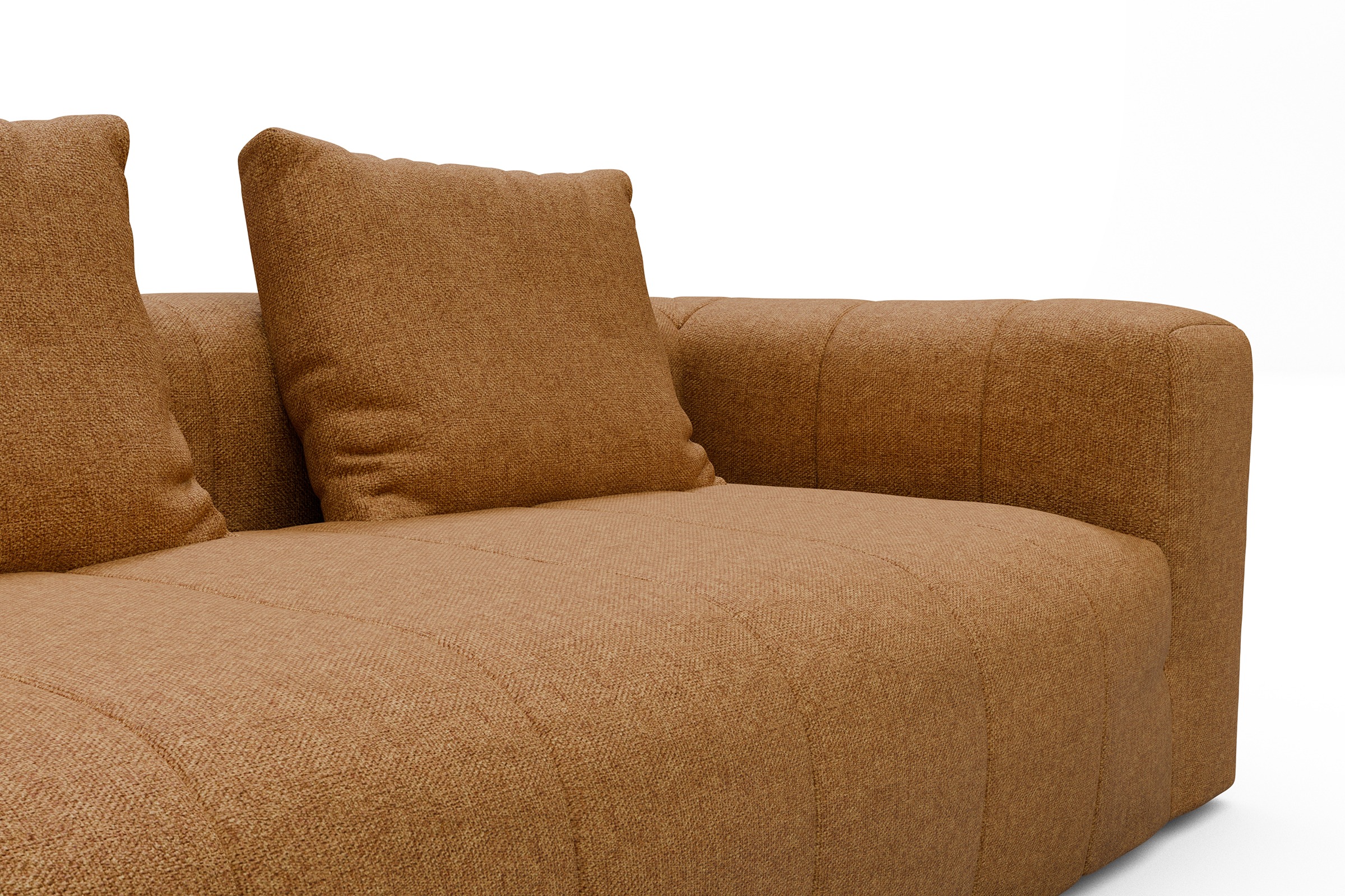 Ecksofa Hugo 2x 2,5-Sitzer Armlehne rechts Sama-Cur