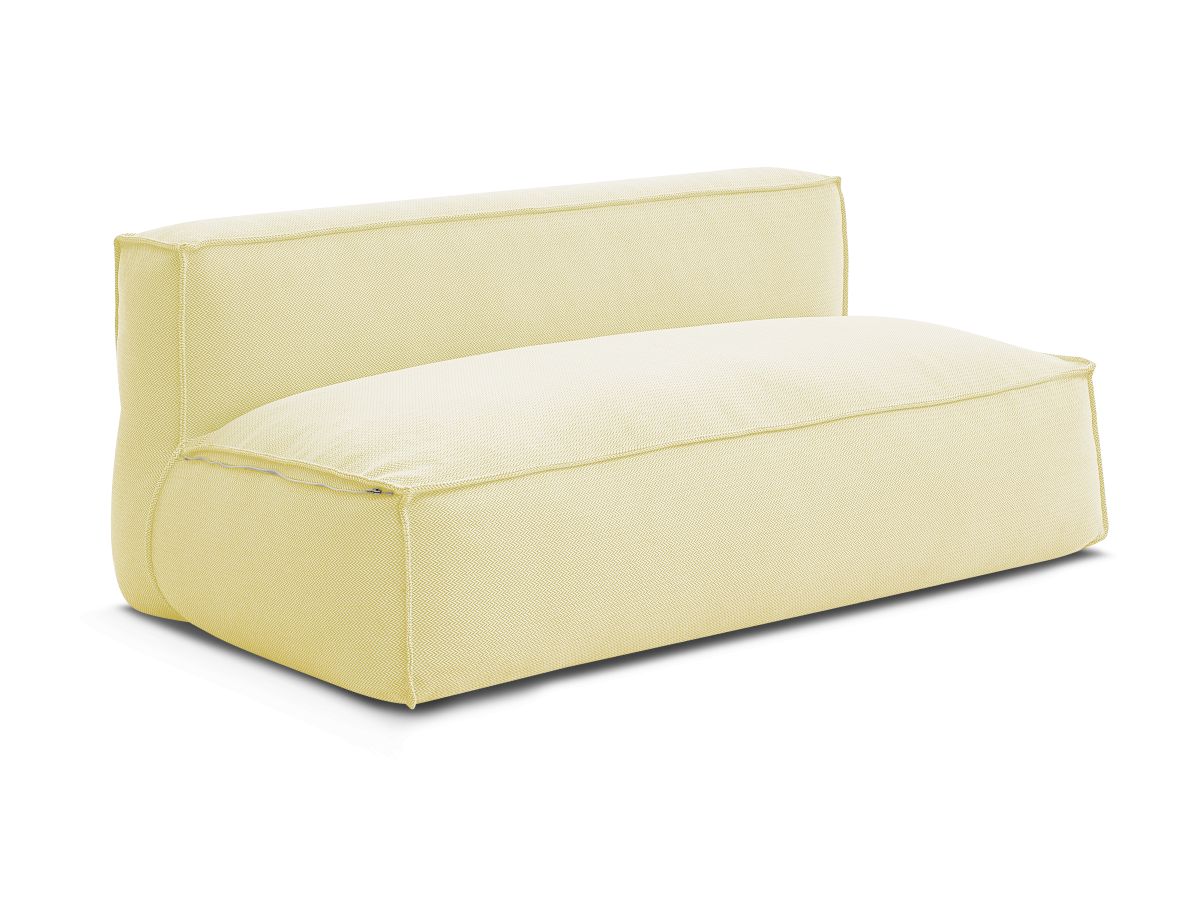 Bobochic Biarritz Sofamodul 2-Sitzer Melange-Stoff Gelb
