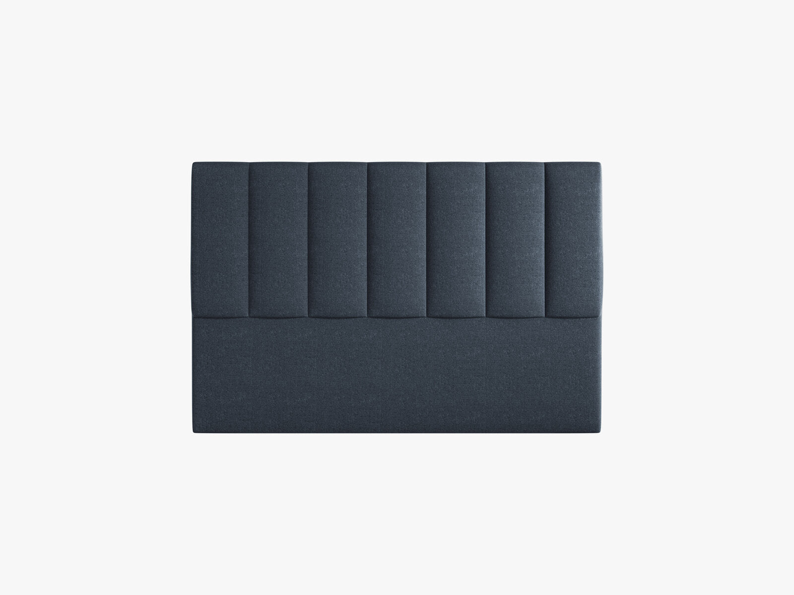 Micadoni Marl Samtiger Kopfteil 140 cm (H 95 cm) Chenille Eden Marineblau 140x95