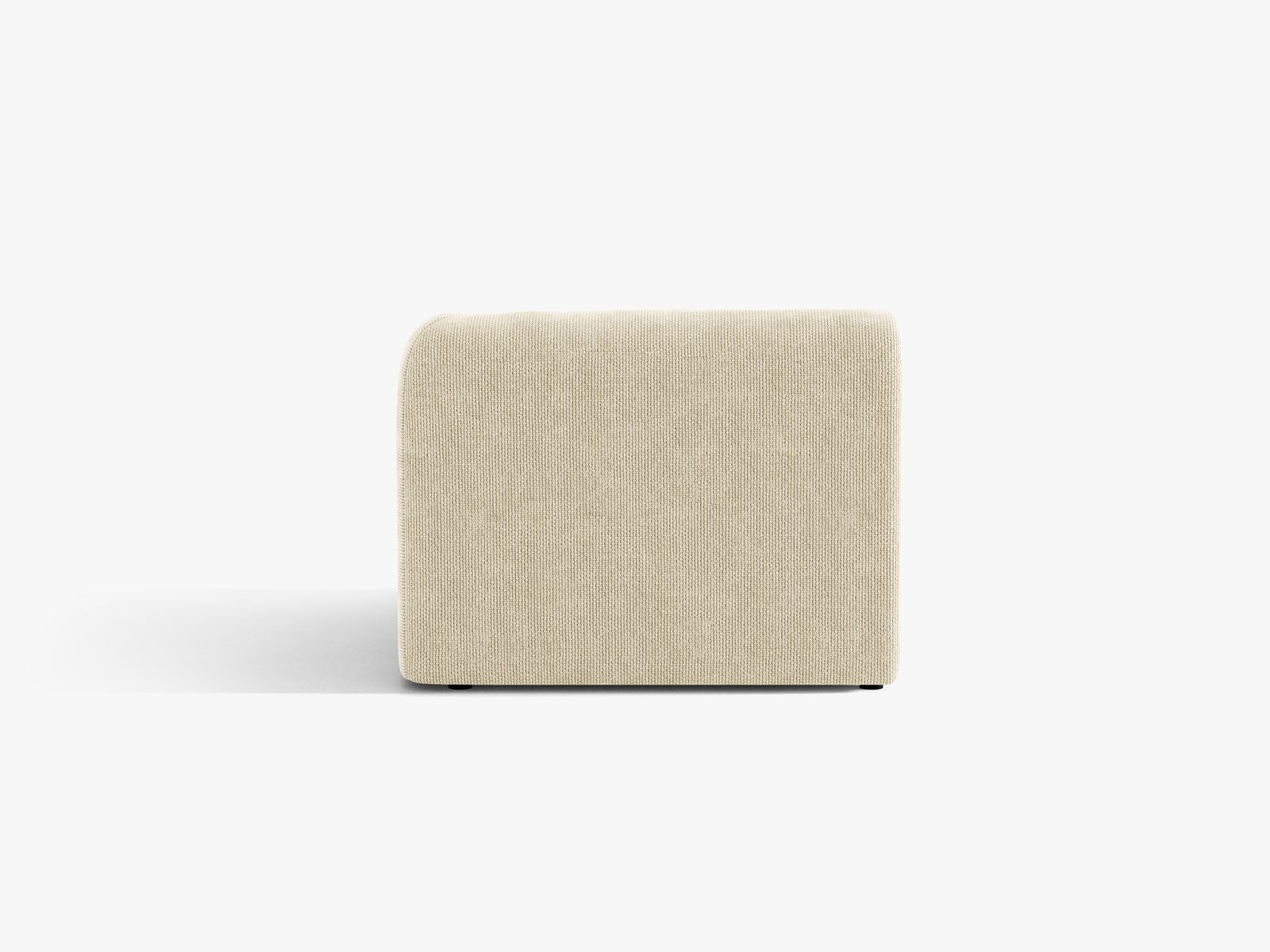 Micadoni Eckmodul Miley 1-Sitzer Rechts Chenille Haga Helles Beige