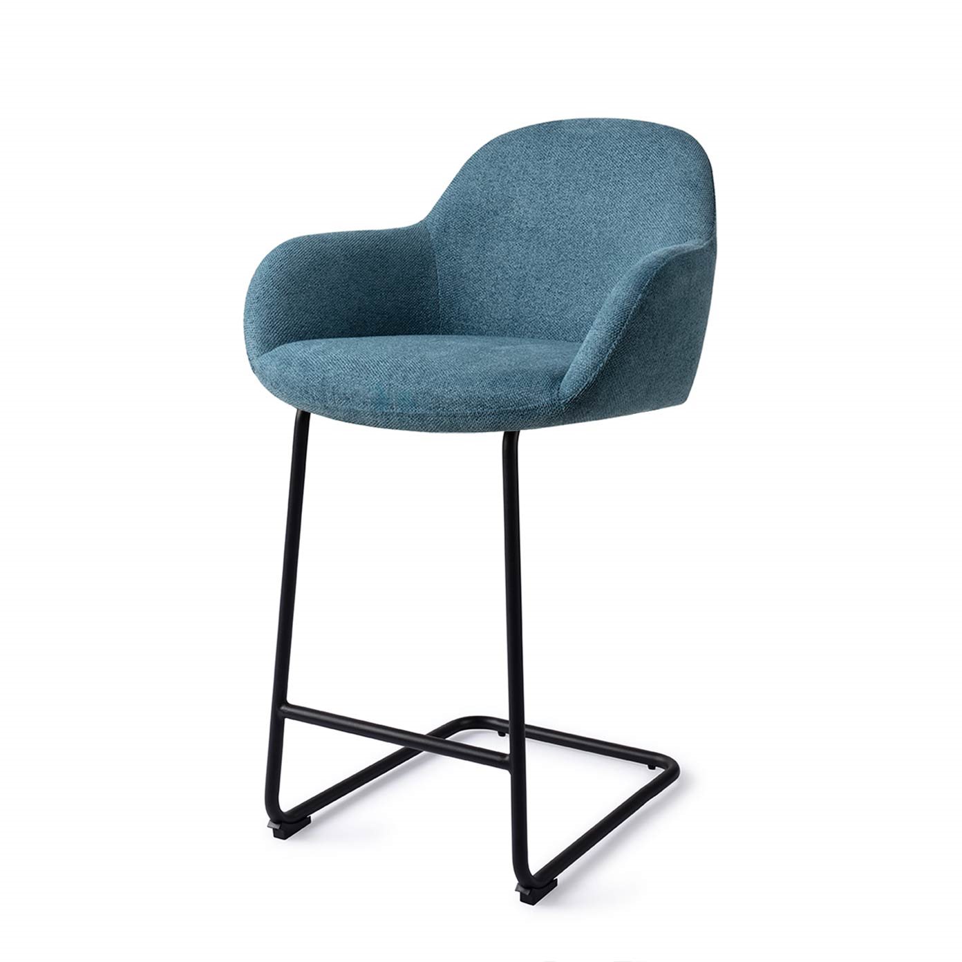 Jesper Home Barhocker Kushi Ocean-Eyes Arch Schwarz Barhöhe (75cm)