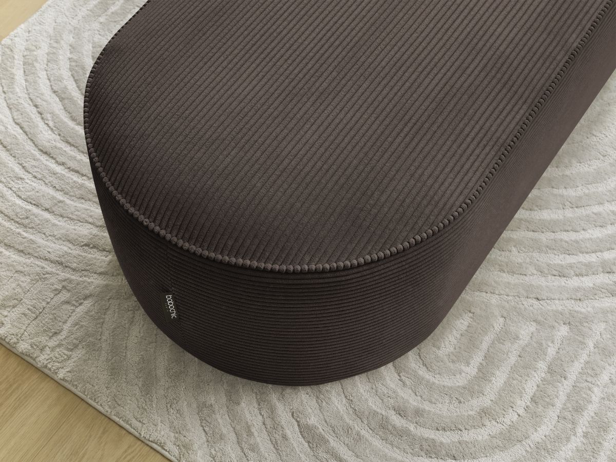 Bobochic Rousseau Pouf Cordsamt Braun