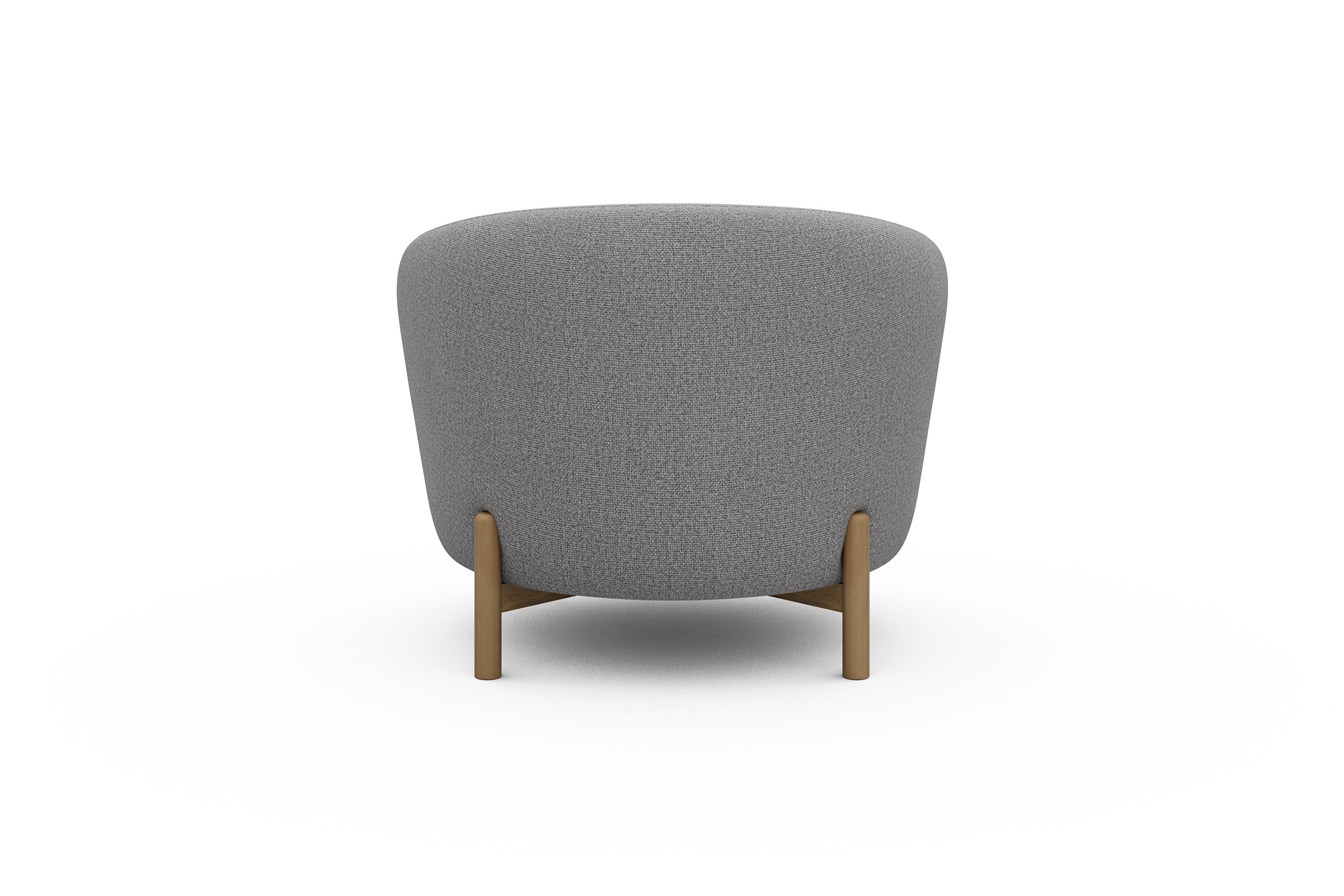 Sessel Ronda Holzbeine Eiche Natur Sama-Grey