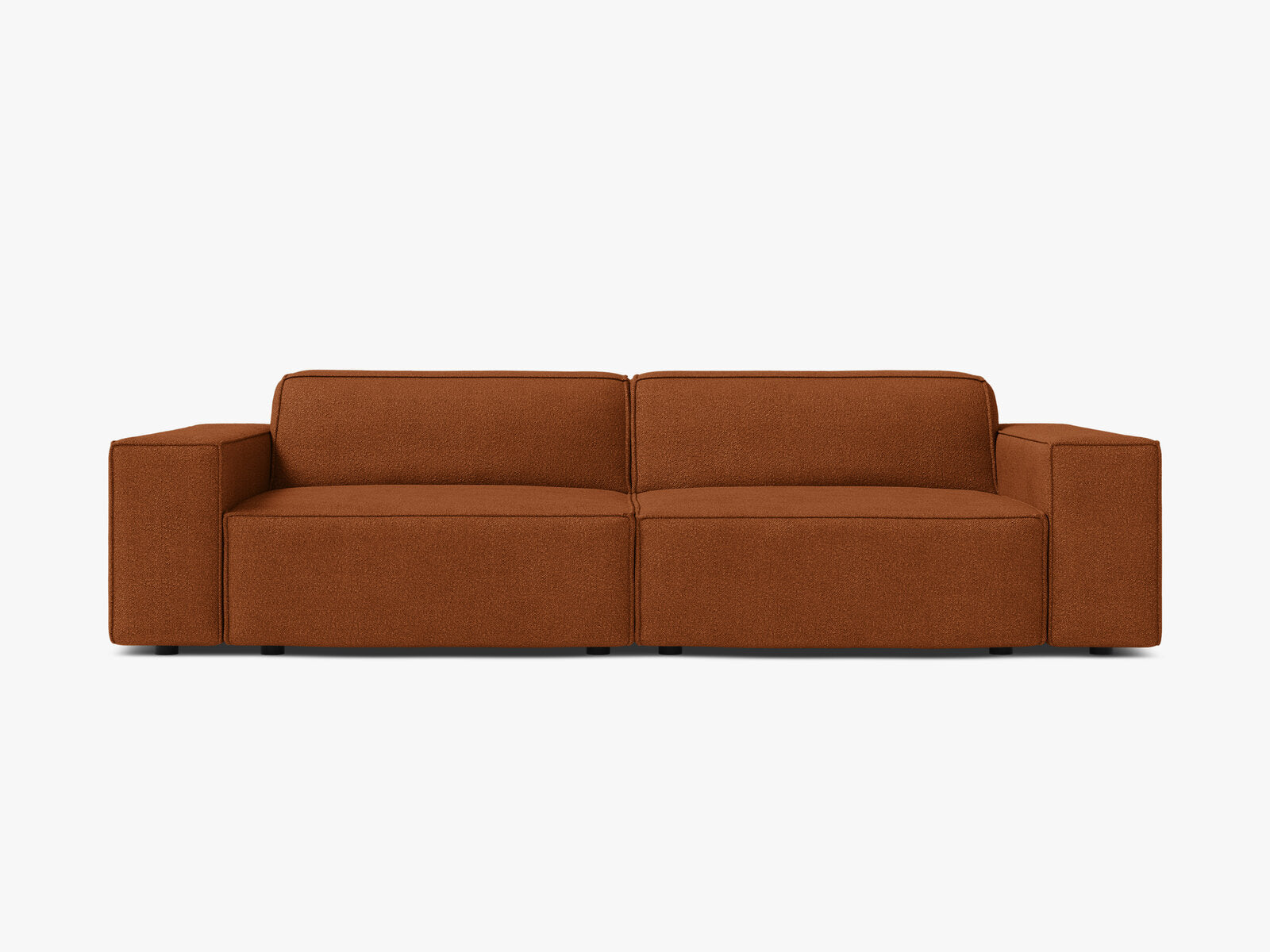 Micadoni 3-Sitzer Sofa Jodie Boucle Baloo Terrakotta