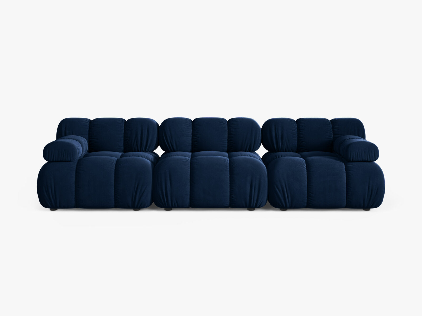 Micadoni Modulares Sofa Bellis 3-Sitzer Samt Bluvel Königsblau