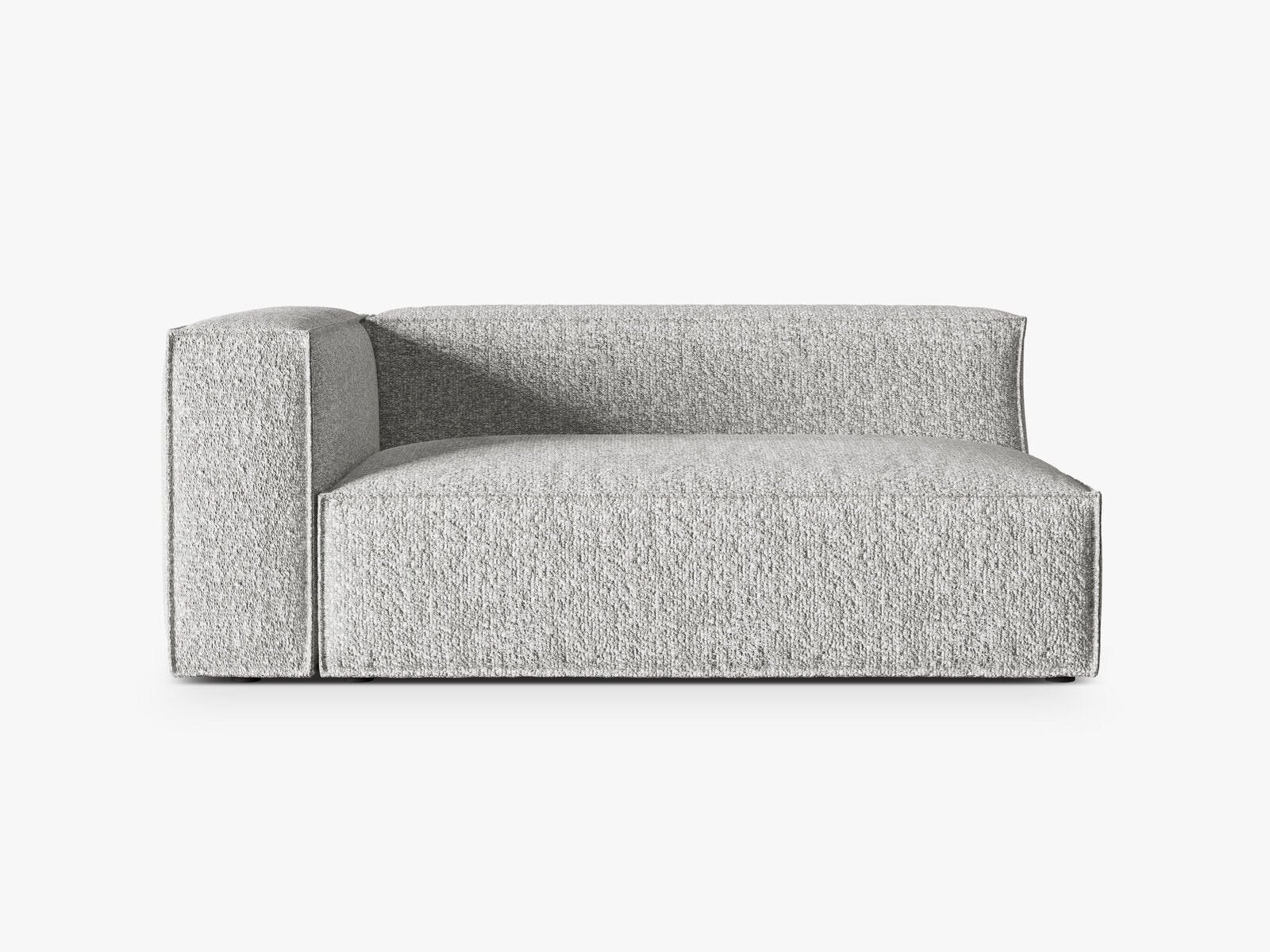 Micadoni Modul Nuria Groß 3-Sitzer Links Boucle Silber