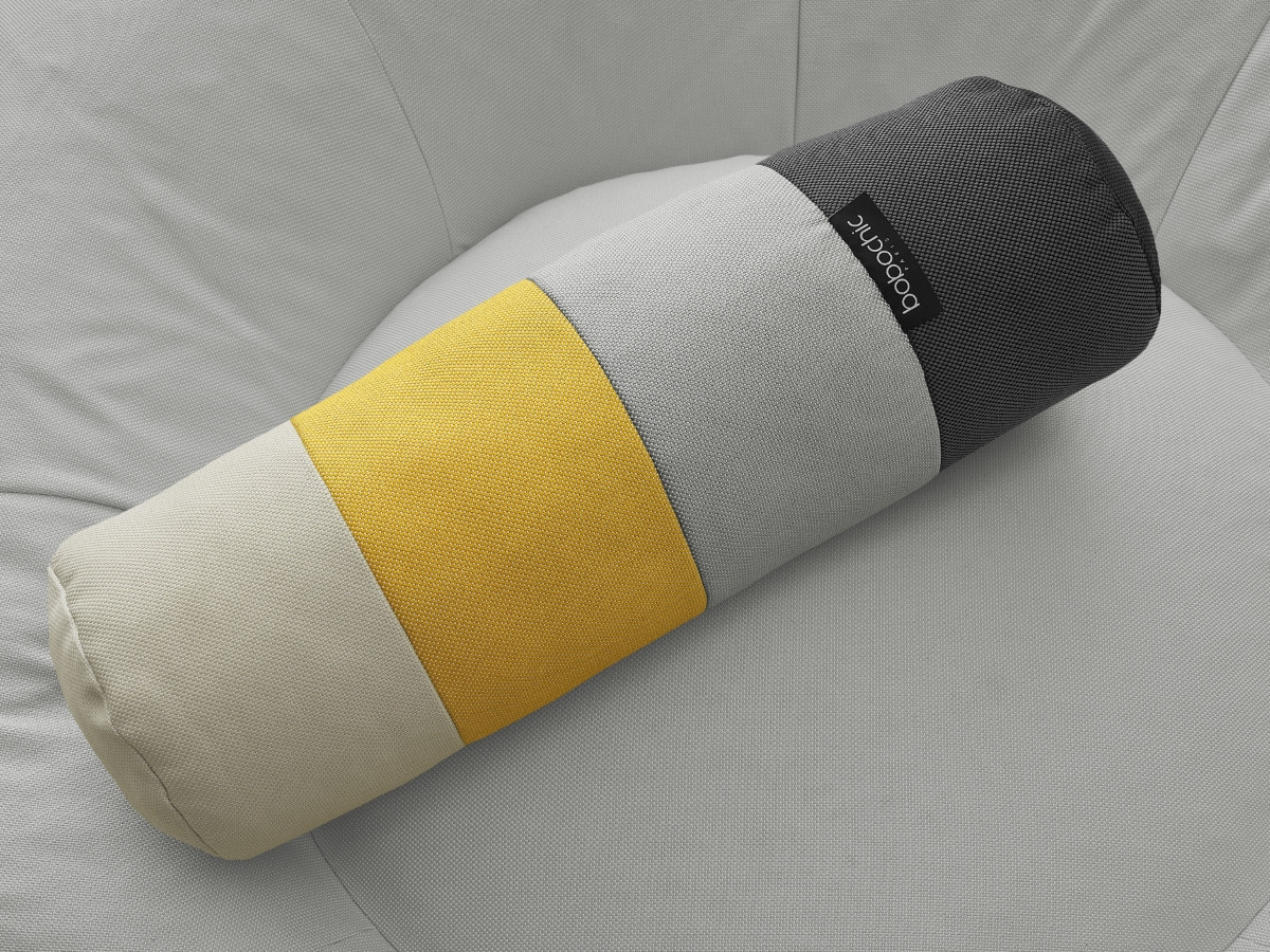 Bobochic Eloane Pouf Stoff Hellgrau, 150 cm