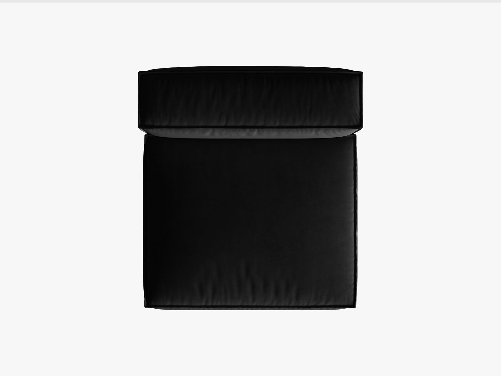 Micadoni Modul Nuria 1-Sitzer Samt Schwarz