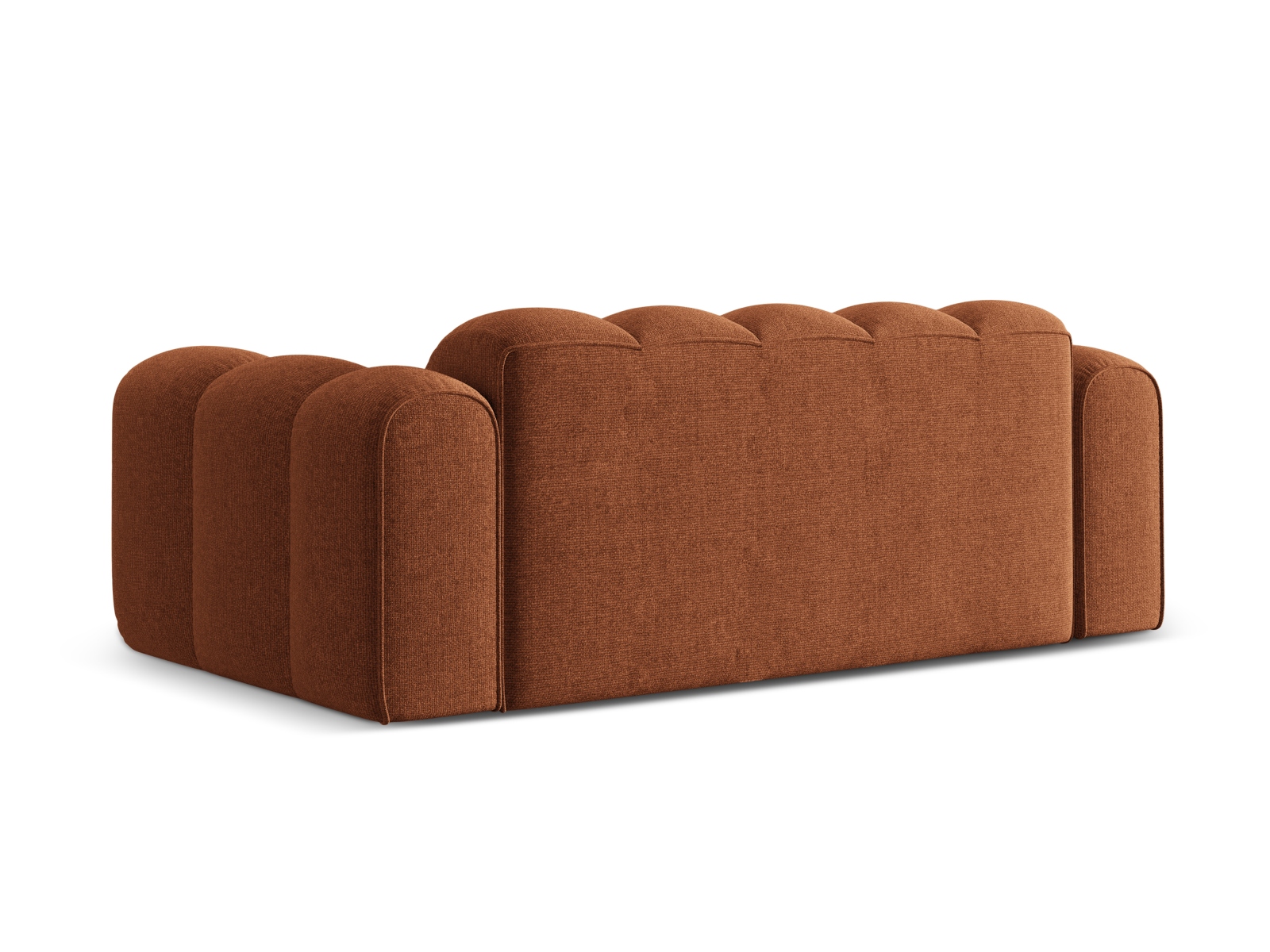 Cosmopolitan Design Sofa Treno 3-Sitzer Chenille Eden Ziegel