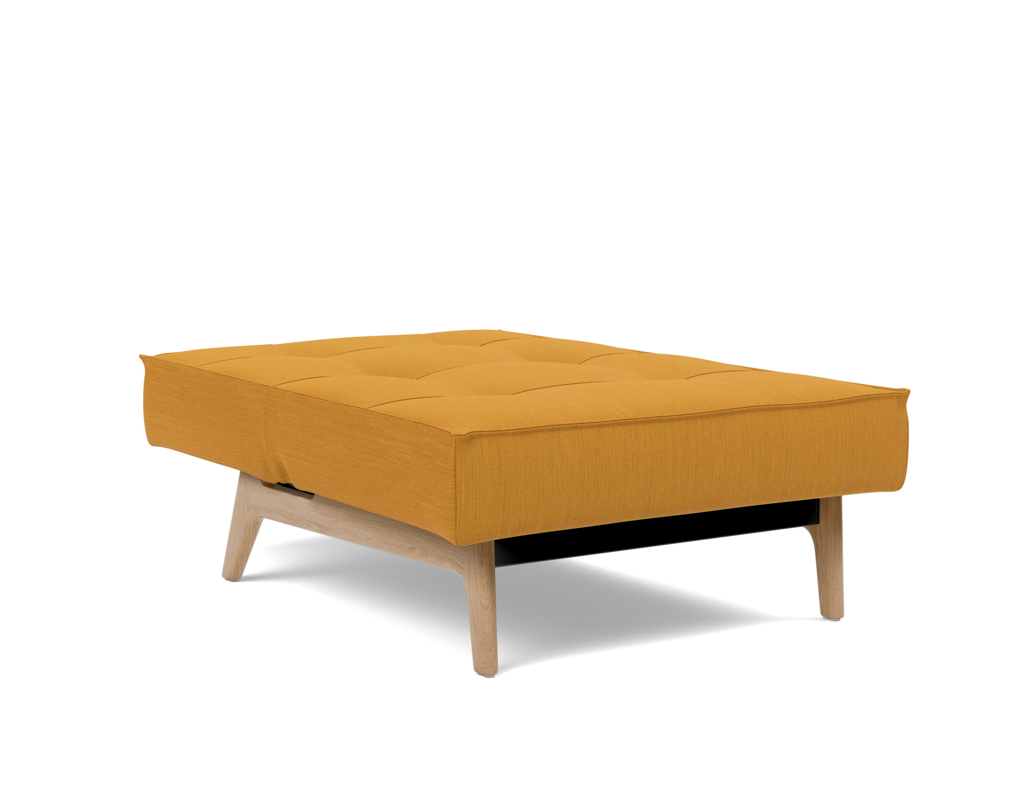Sessel Splitback Flachgewebe Elegance 507-Burned-Curry Beine Eiche