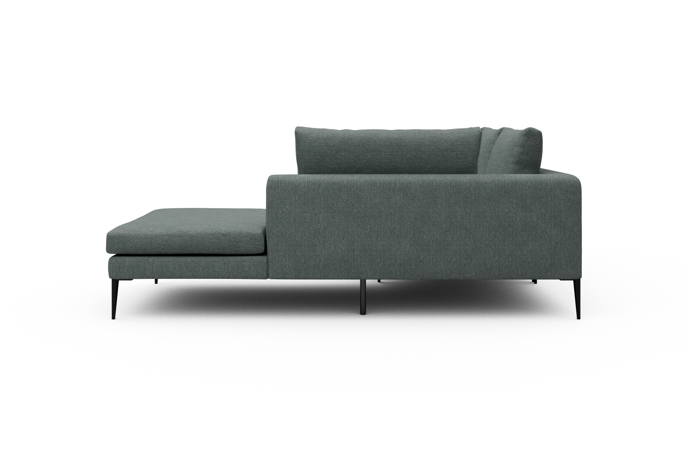 Ecksofa Paul Relax-Ecke rechts mit 2-Sitzer Carreno-Ice-Blue