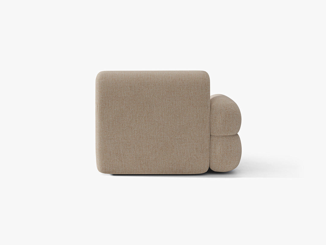 Micadoni Neo Chaiselongue Links Chenille Silencio Sand