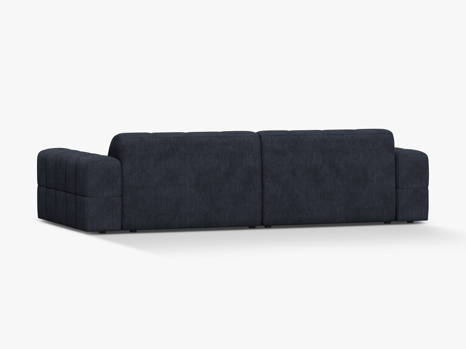 Micadoni Sofa Jennifer 4-Sitzer Chenille Eden Marineblau