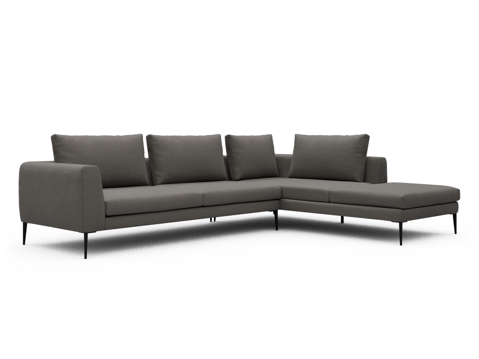 Skandi Home Ecksofa Paul Relax-Ecke rechts mit 3-Sitzer Satya-Taupe moebelfaktor