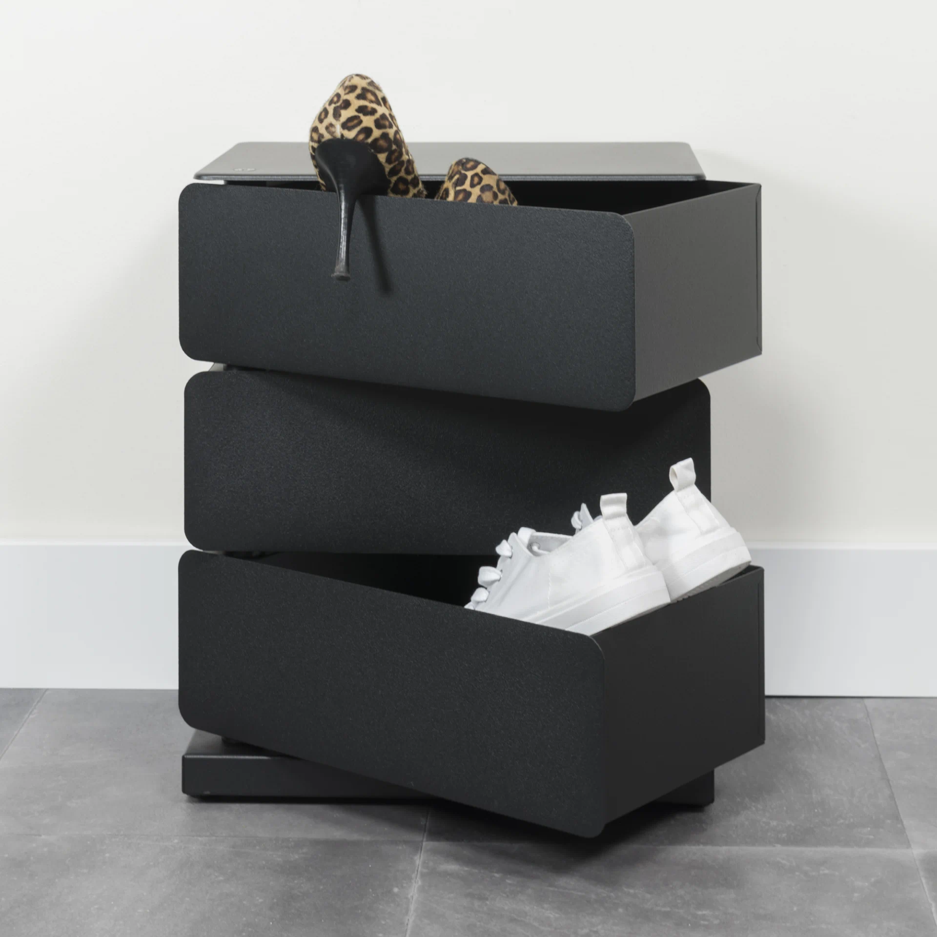 Spinder Design Schuhschrank Joey 3 Schwarz