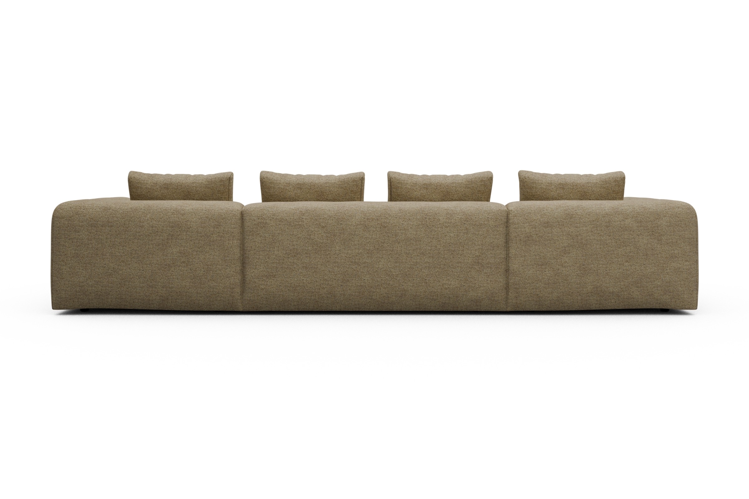 Wohnlandschaft Fred mit 2-Sitzer und Chaiselongue beidseitig Carreno-Silician-Yellow