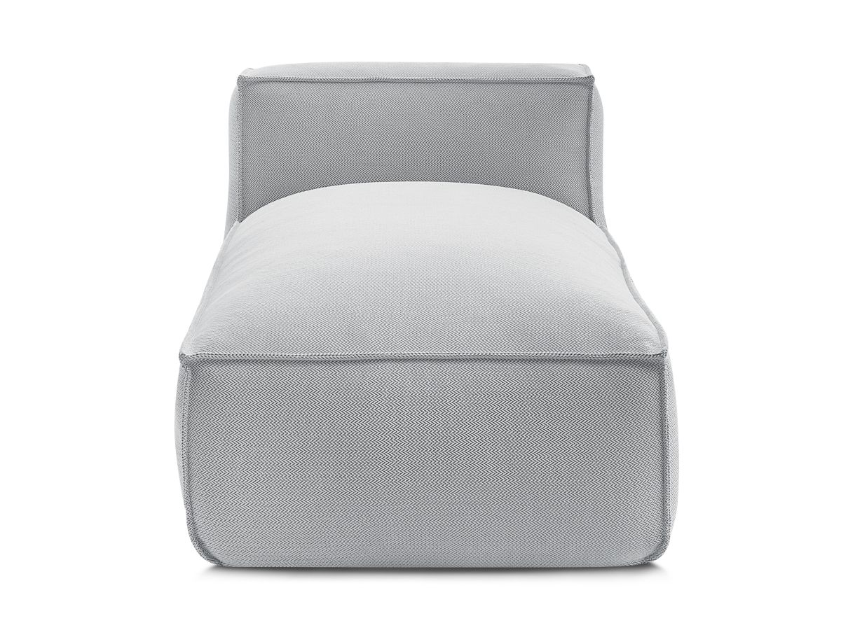 Bobochic Biarritz Méridienne-Modul Melange-Stoff Grau
