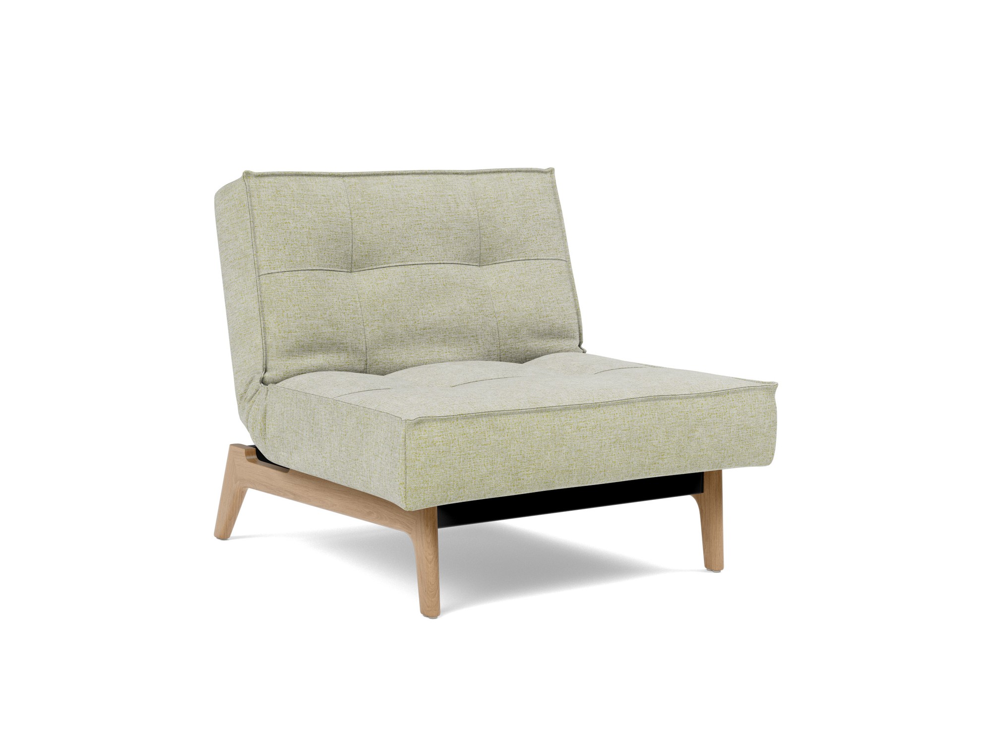 Sessel Splitback Flachgewebe Avella 280-Sand Beine Eiche