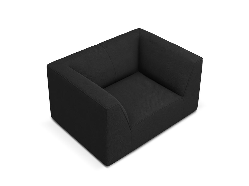 Cosmopolitan Design Sessel Siena Strukturierter Stoff Ottawa Schwarz