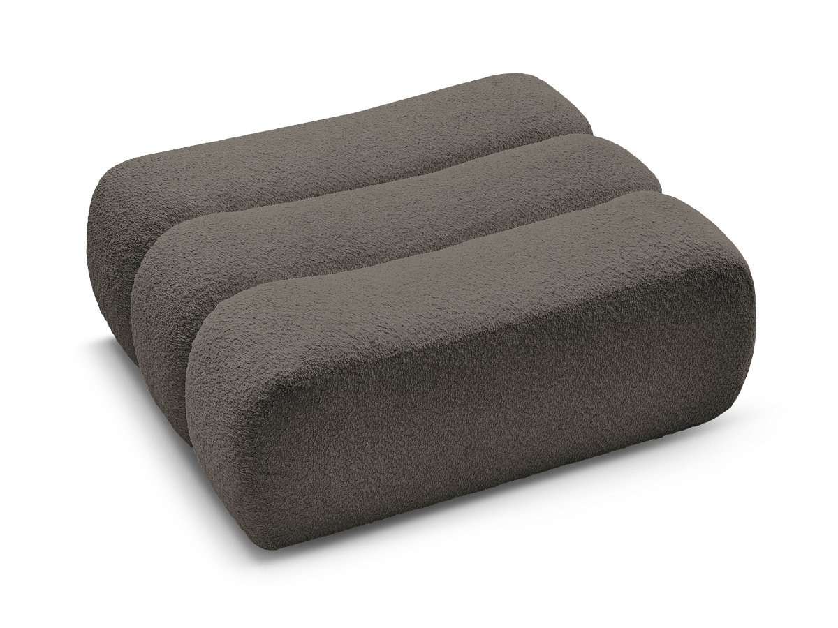 Bobochic Azra Pouf Bouclé-Stoff Braun