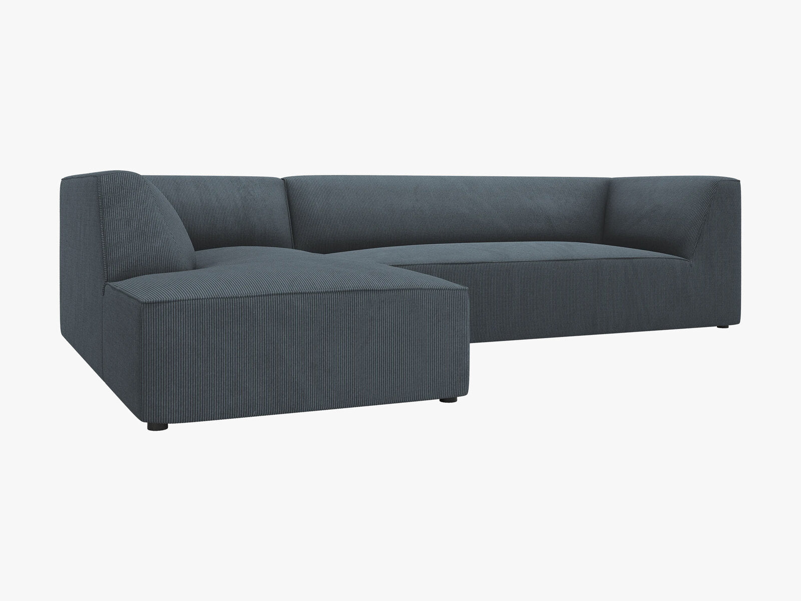 Micadoni 4-Sitzer Modular Sofa Ruby Links Kord Scala Blau